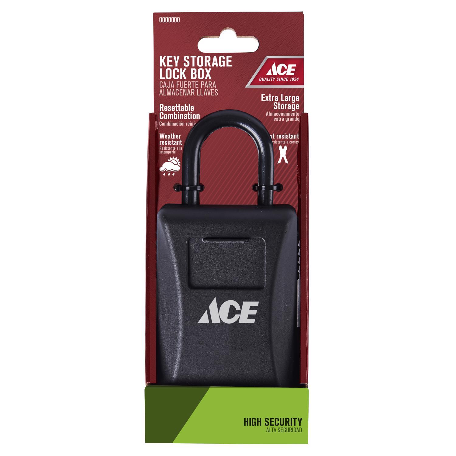 Ace 4-7/8 in. H X 3-1/8 in. W X 1-5/8 L Aluminum 4-Dial Combination Lock Box