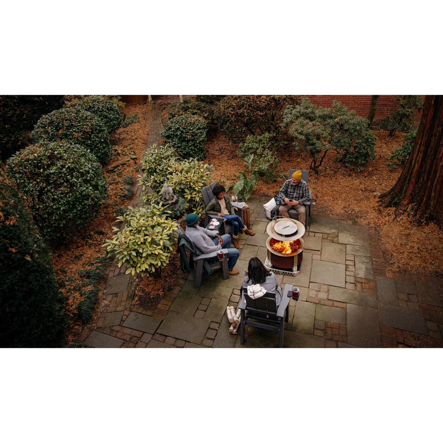 Breeo Outpost 24 Stainless Steel Heat Deflector 6.5 in. H X 24 in. W X 24 in. D