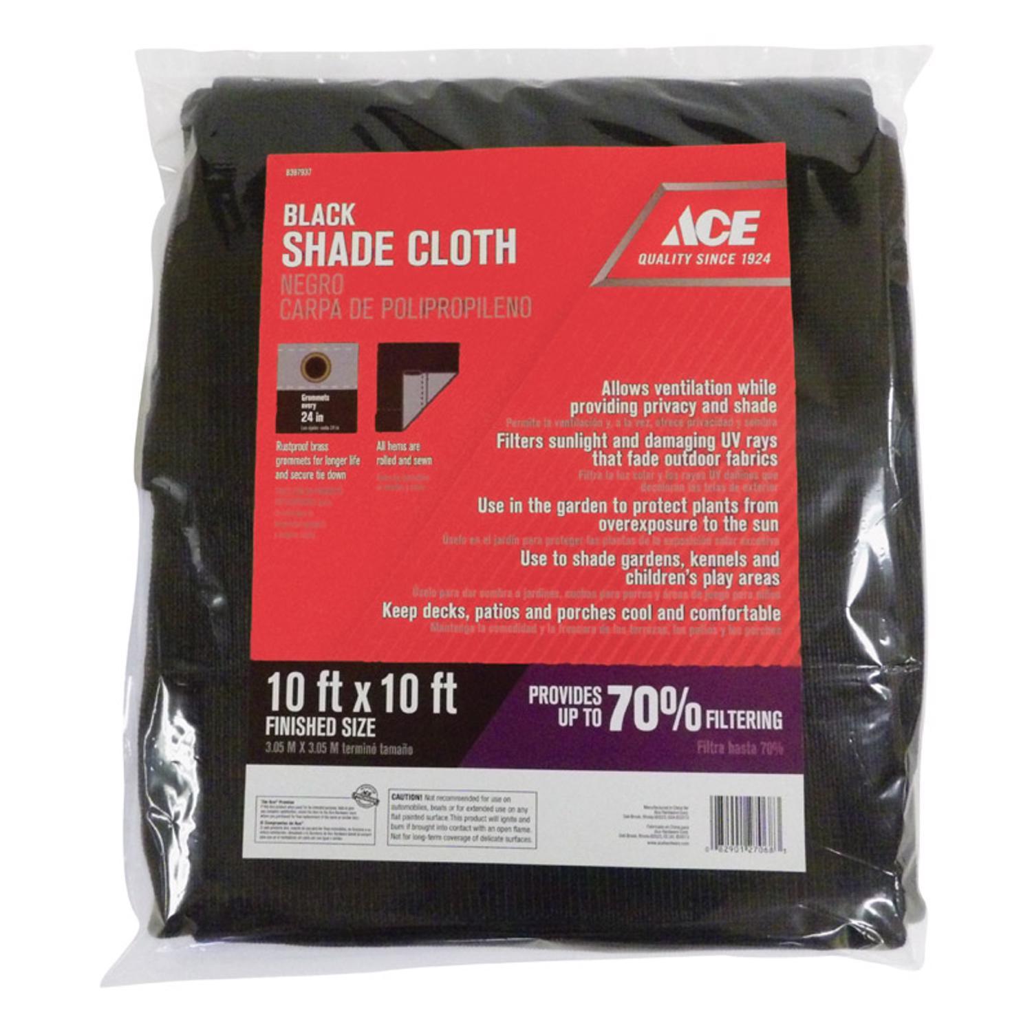 Ace Polypropylene Shade Cloth 10 ft. W X 10 ft. L