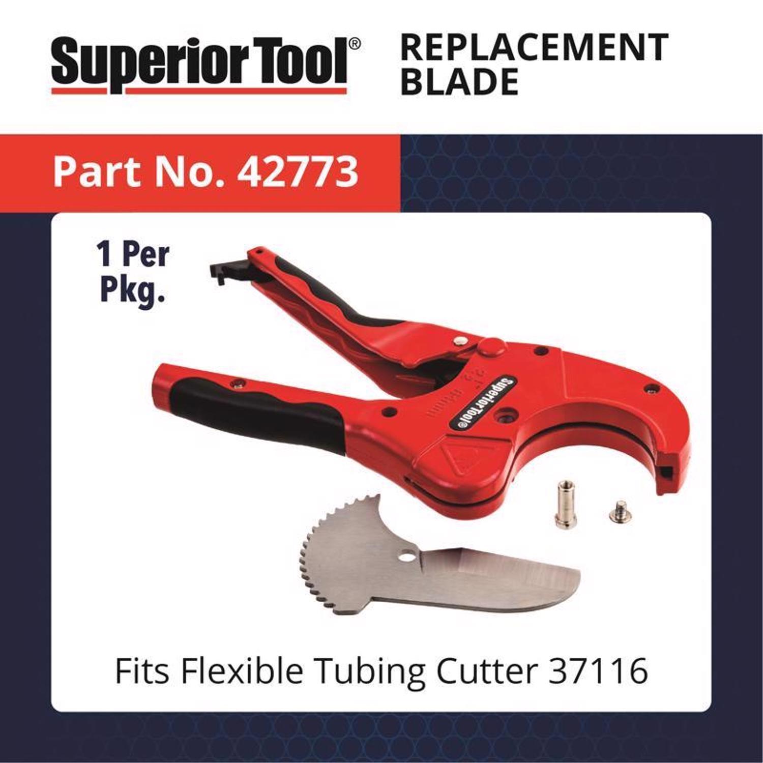 Superior Tool 2-1/2 in. Ratcheting Pipe Cutter 10 in. L Black/Red 1 pc