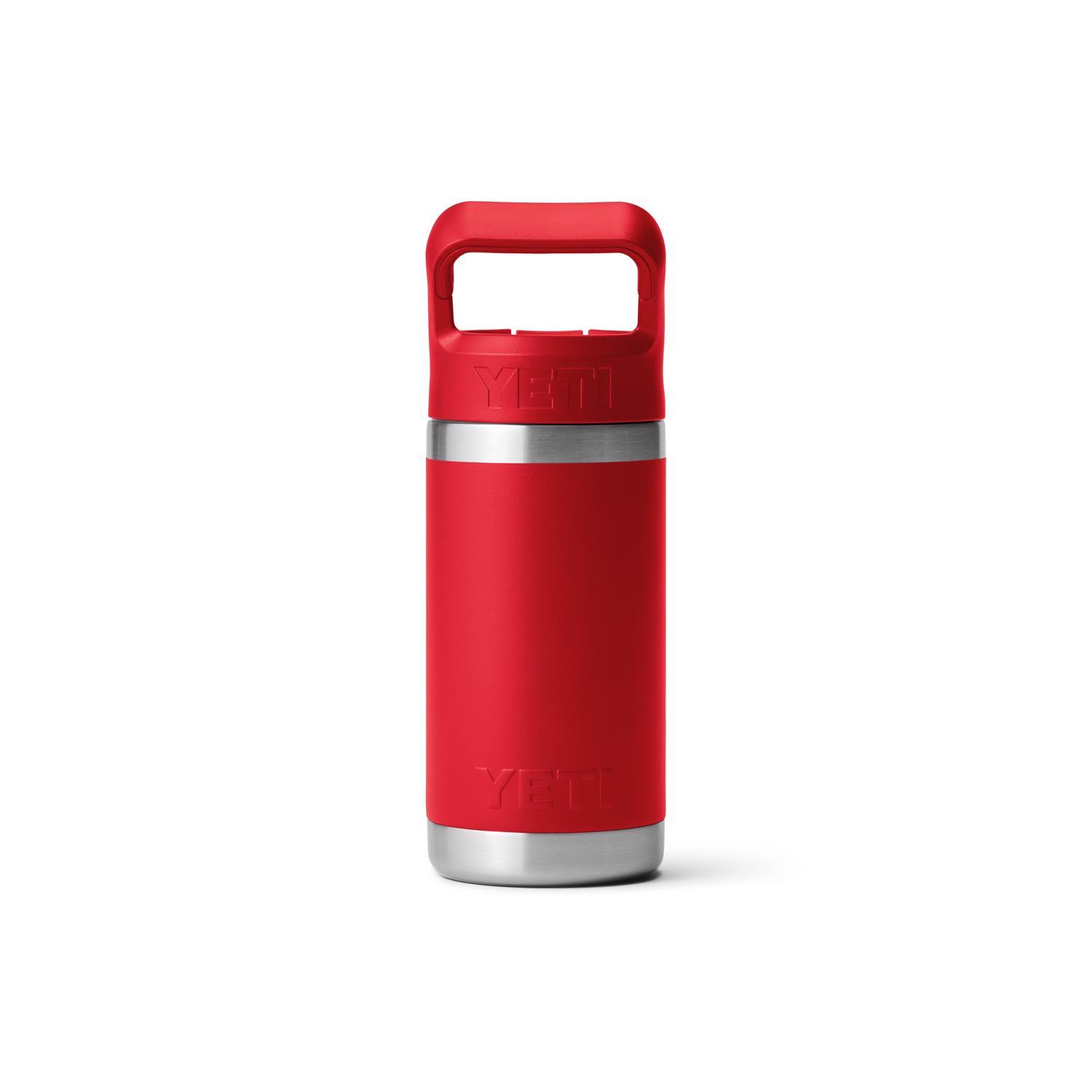 YETI Rambler Jr. 12 oz Rescue Red BPA Free Insulated Kids Water Bottle w/Straw