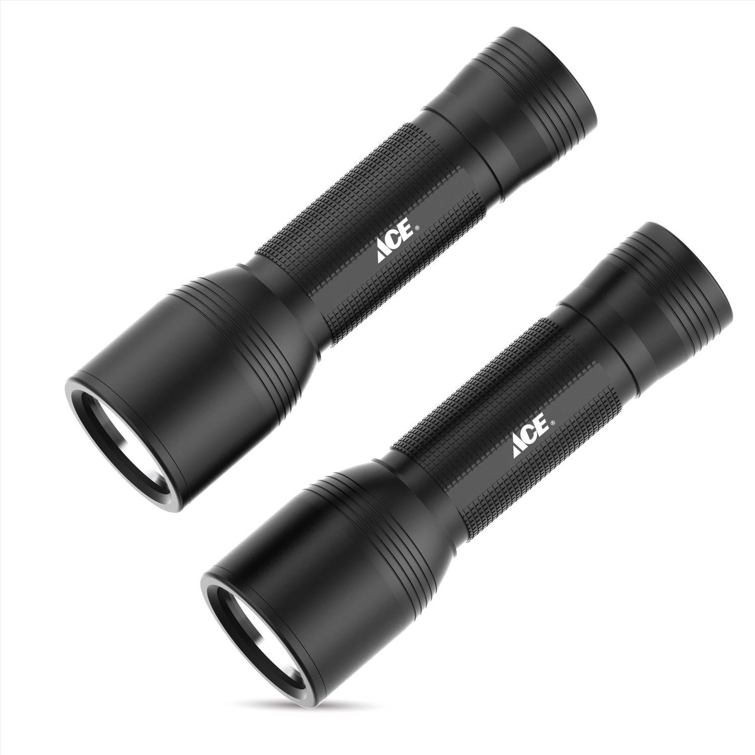 Ace 350 lm Black LED Flashlight AAA Battery