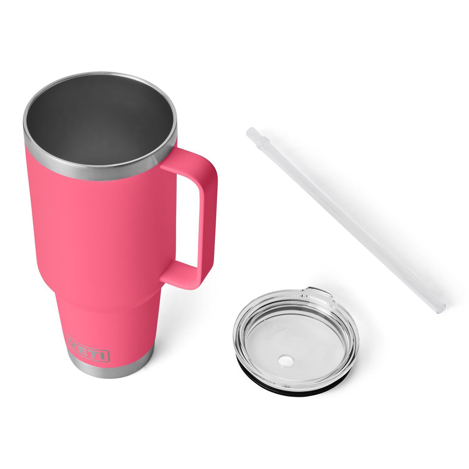 YETI Rambler 42 oz Tropical Pink BPA Free Straw Mug Straw Mug
