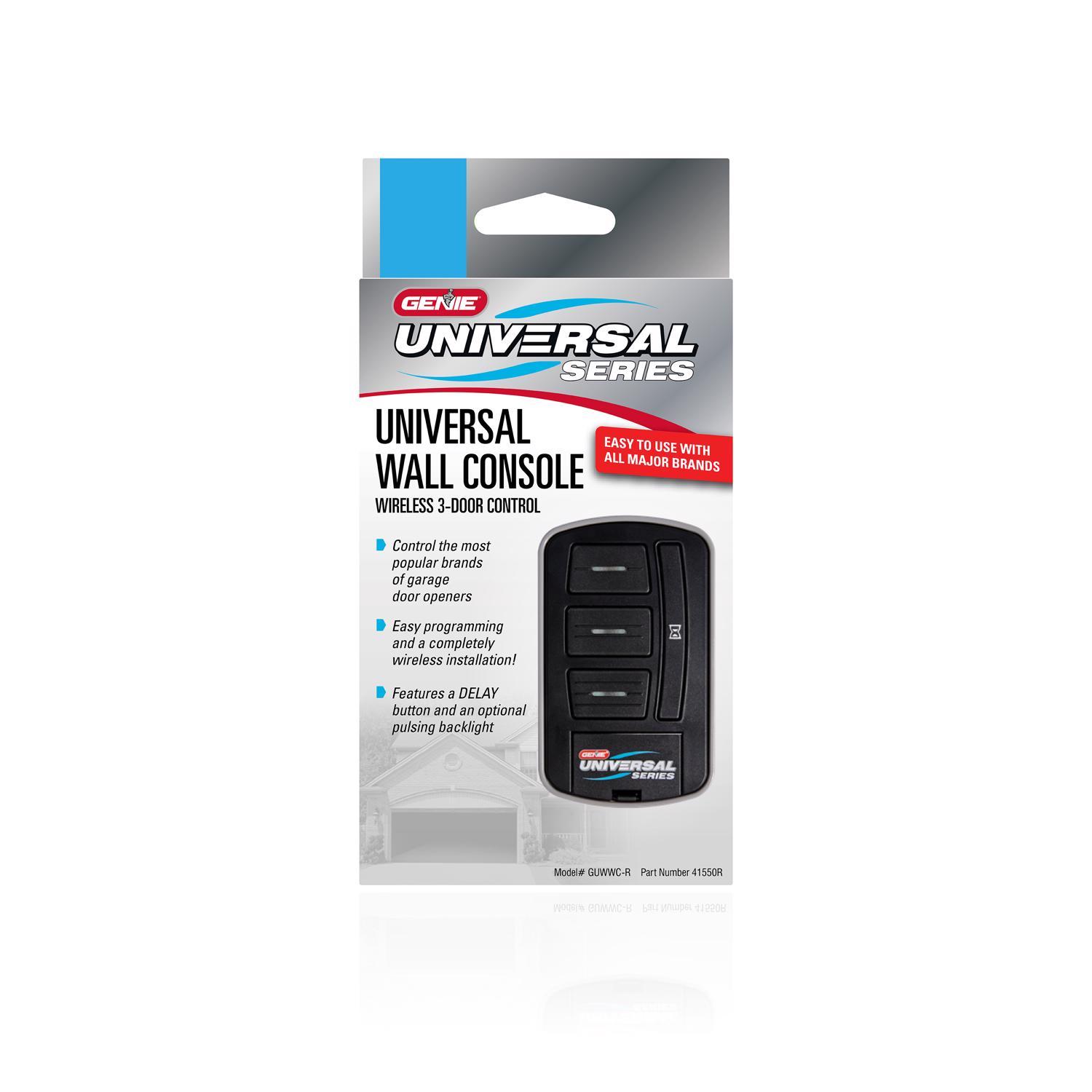 Genie 3 Door Universal Wall Push Button For LiftMaster, Chamberlain, Genie, Overhead Door, Wayne Dal