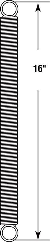 Prime-Line 16 in. L X 1-1/8 in. D Extension Spring 1 pk