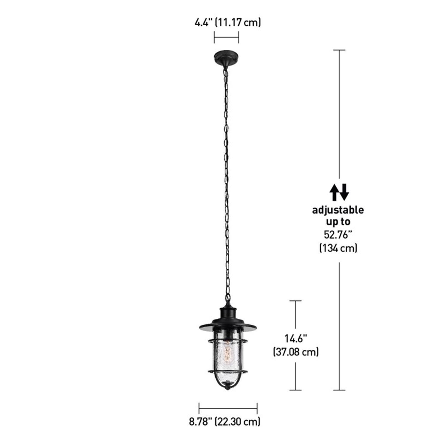 Globe Electric Turner Matte Black 1 lights Pendant Light