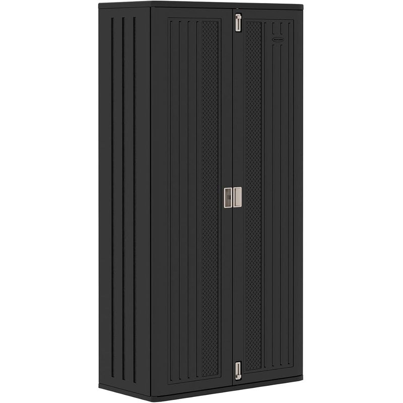 Suncast Mega Tall Storage Cabinet Black