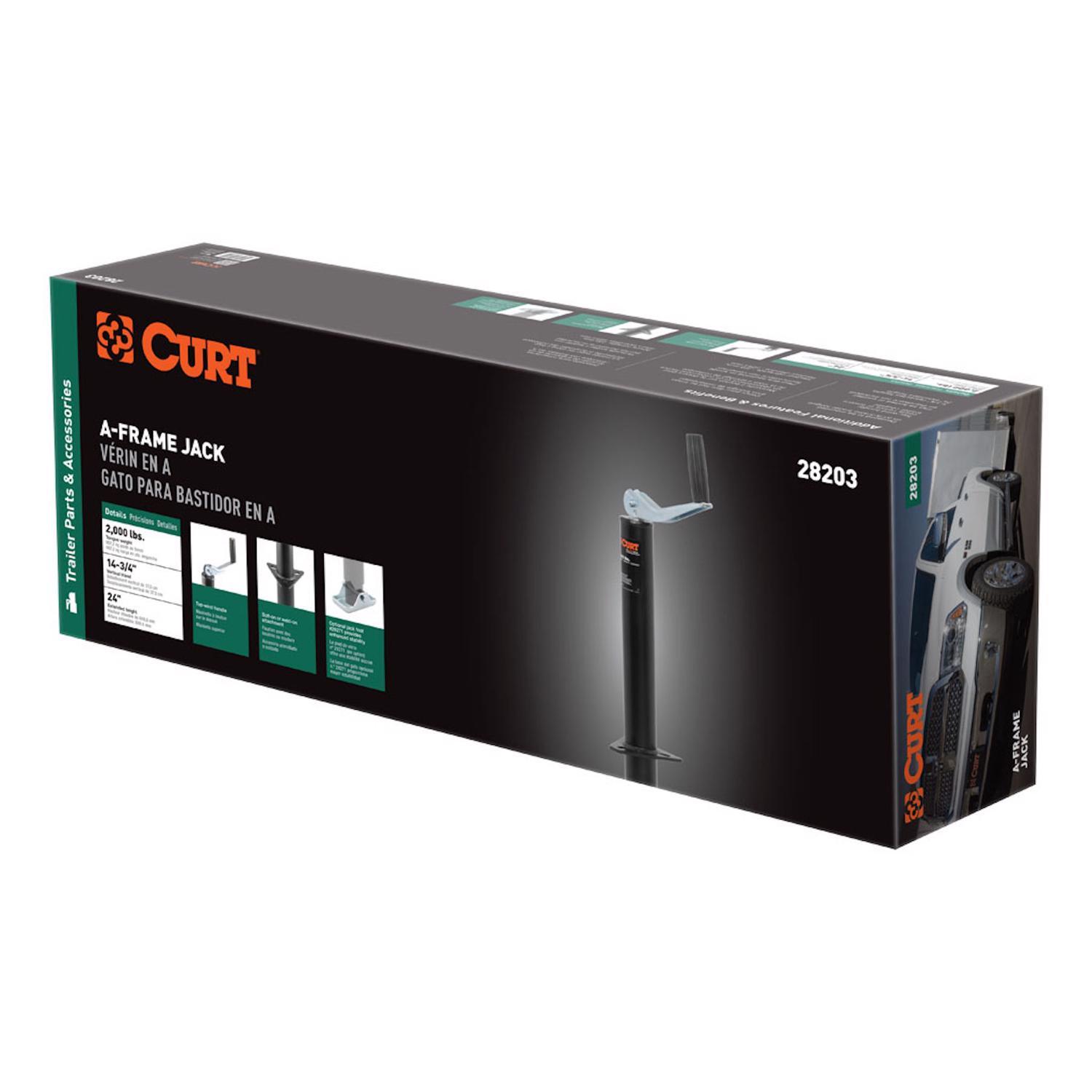 CURT Manual 2000 lb Trailer Jack