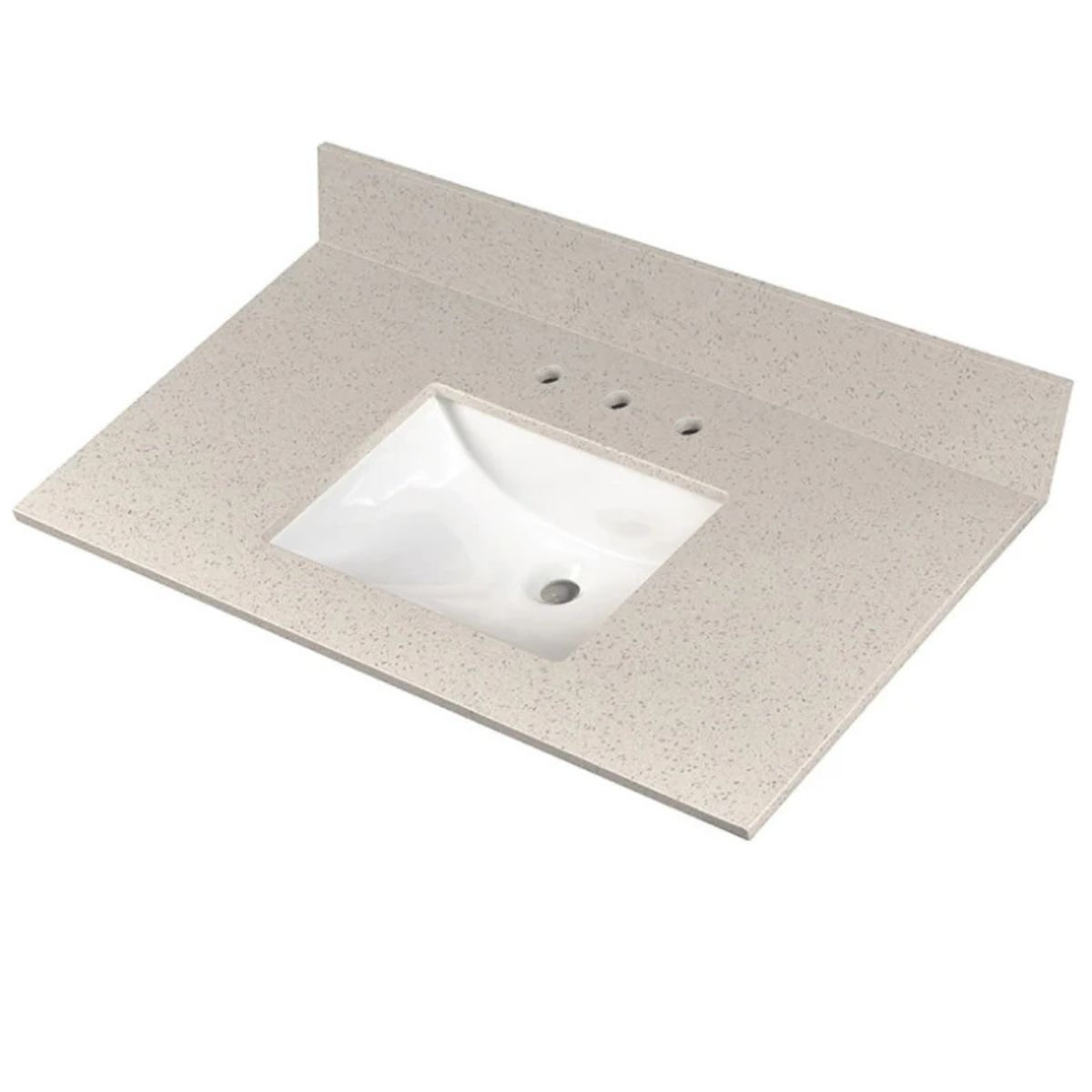 MSI Iced White 49 in.x 22 in. Polished Vanity Top