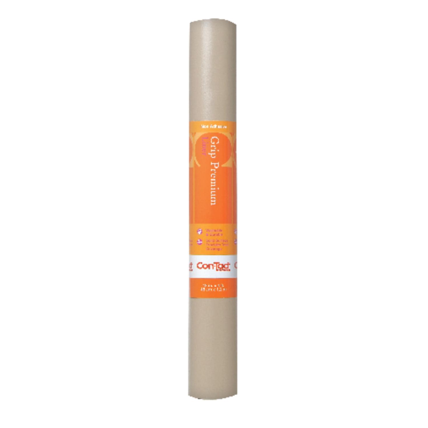 Con-Tact Grip Premium 4 ft. L X 18 in. W Taupe Non-Adhesive Shelf Liner