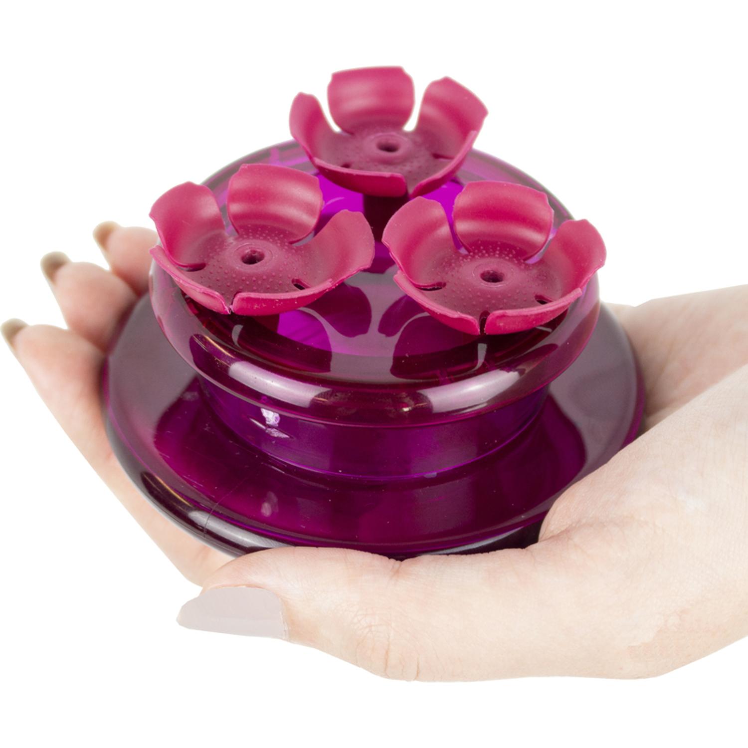 Perky-Pet Hummingbird 2 oz Plastic Handheld Nectar Bird Feeder 3 ports