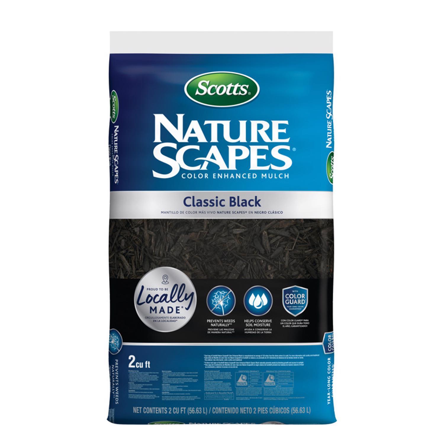 Scotts  Nature Scapes 2 cu. ft. Black Bark Color Enhanced Mulch