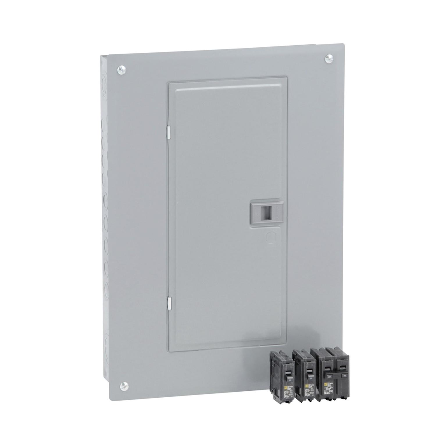 Square D HomeLine 100 amps 120/240 V 20 space 40 circuits Combination Mount Main Breaker Load Center