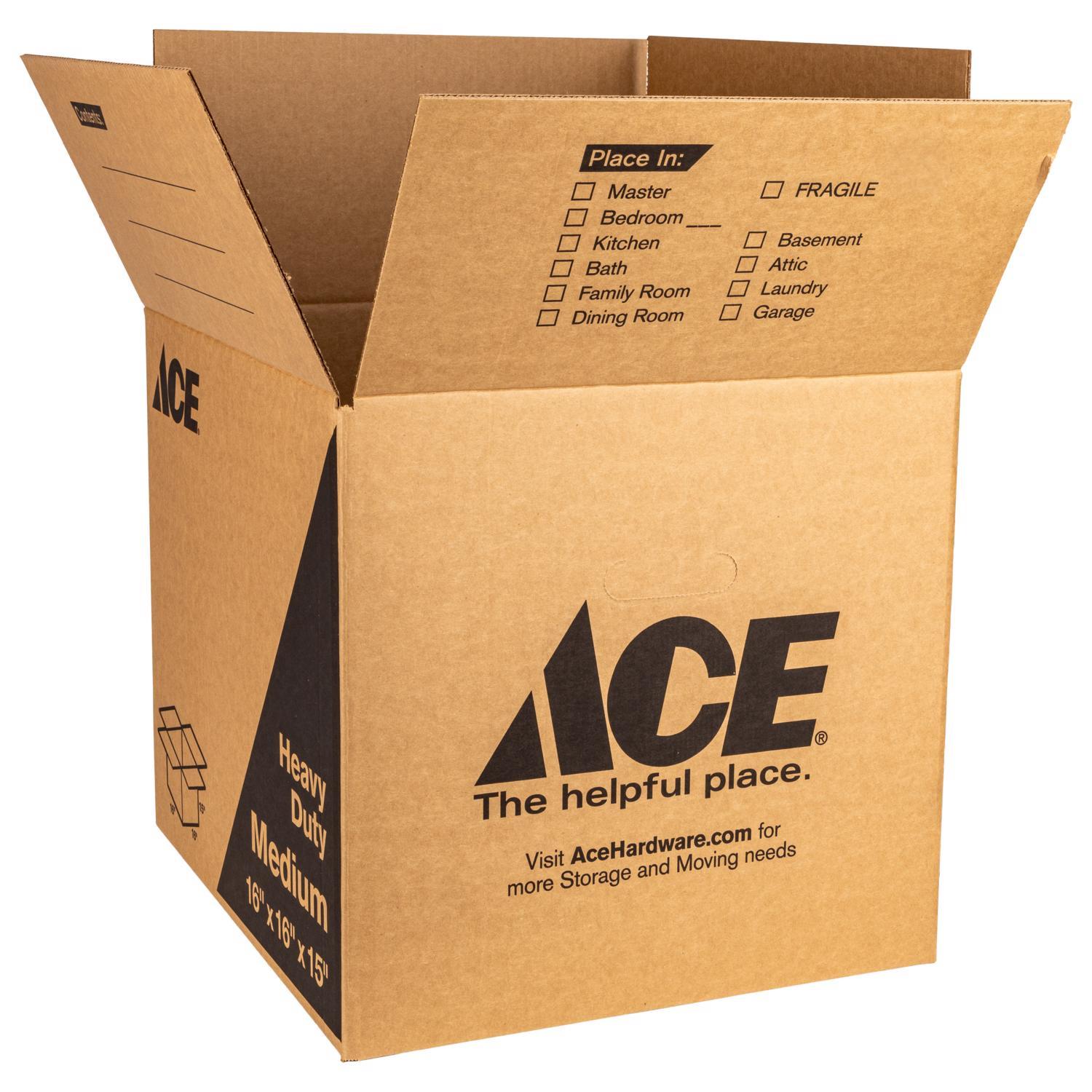ACE 16 in. H X 15 in. W X 16 in. L Cardboard Corrgugated Box 1 pk
