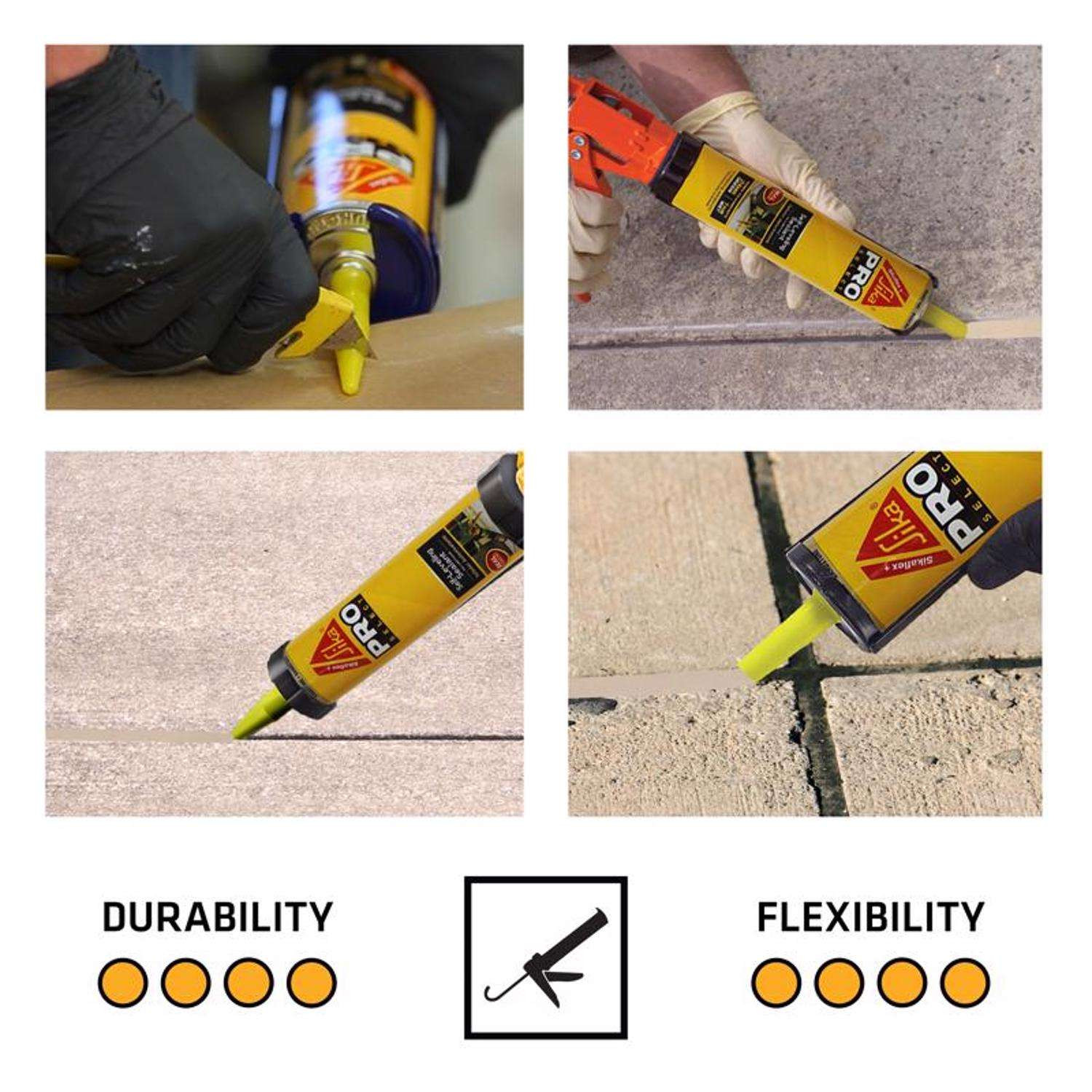 Sika Sandstone Polyurethane Self-Leveling Concrete Crack Self-Leveling Sealant 29 oz