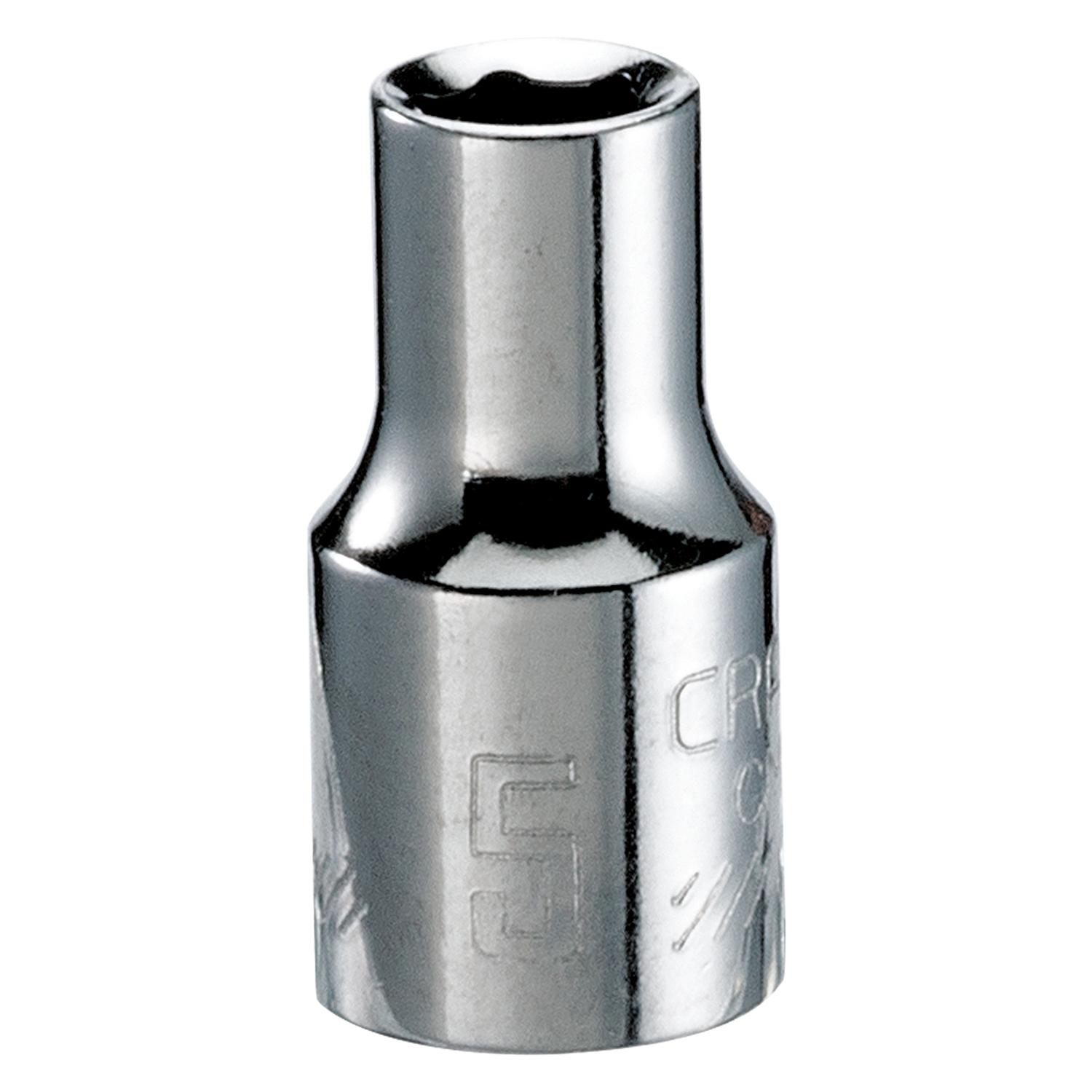 Craftsman 5 mm X 1/4 in. drive Metric 6 Point Standard Shallow Socket 1 pc