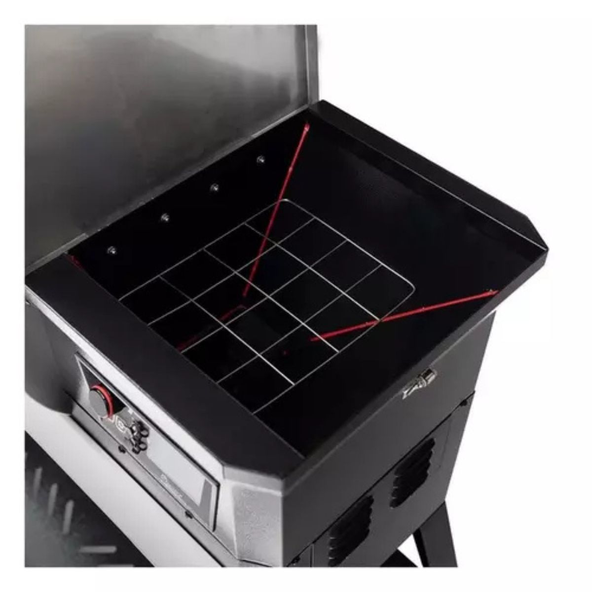 Recteq Patio Legend 600 Wood Pellet WiFi Grill and Smoker Black/Silver
