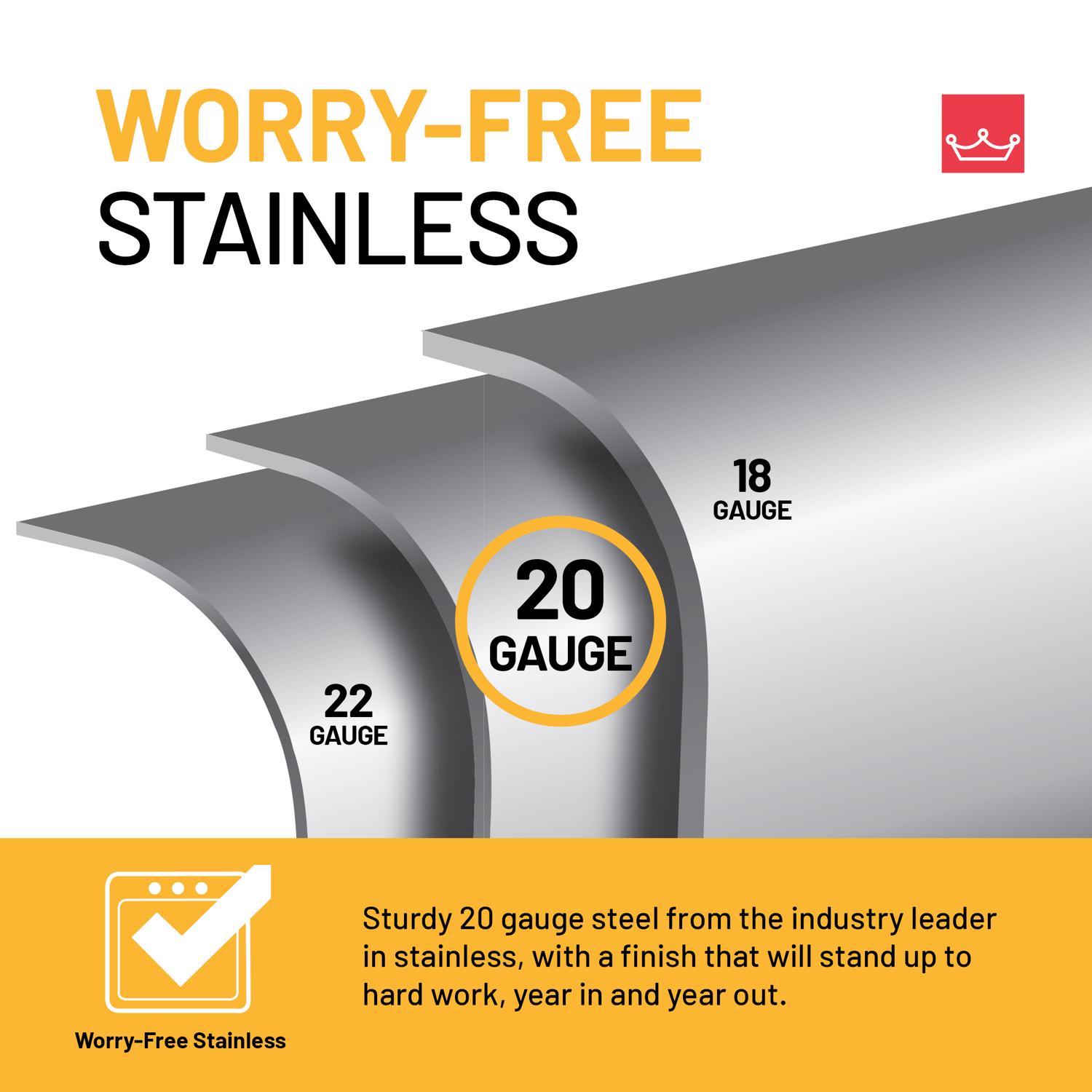 Kindred Creemore Stainless Steel Top Mount 25 in. W X 22 in. L Single Bowl Kitchen Sink