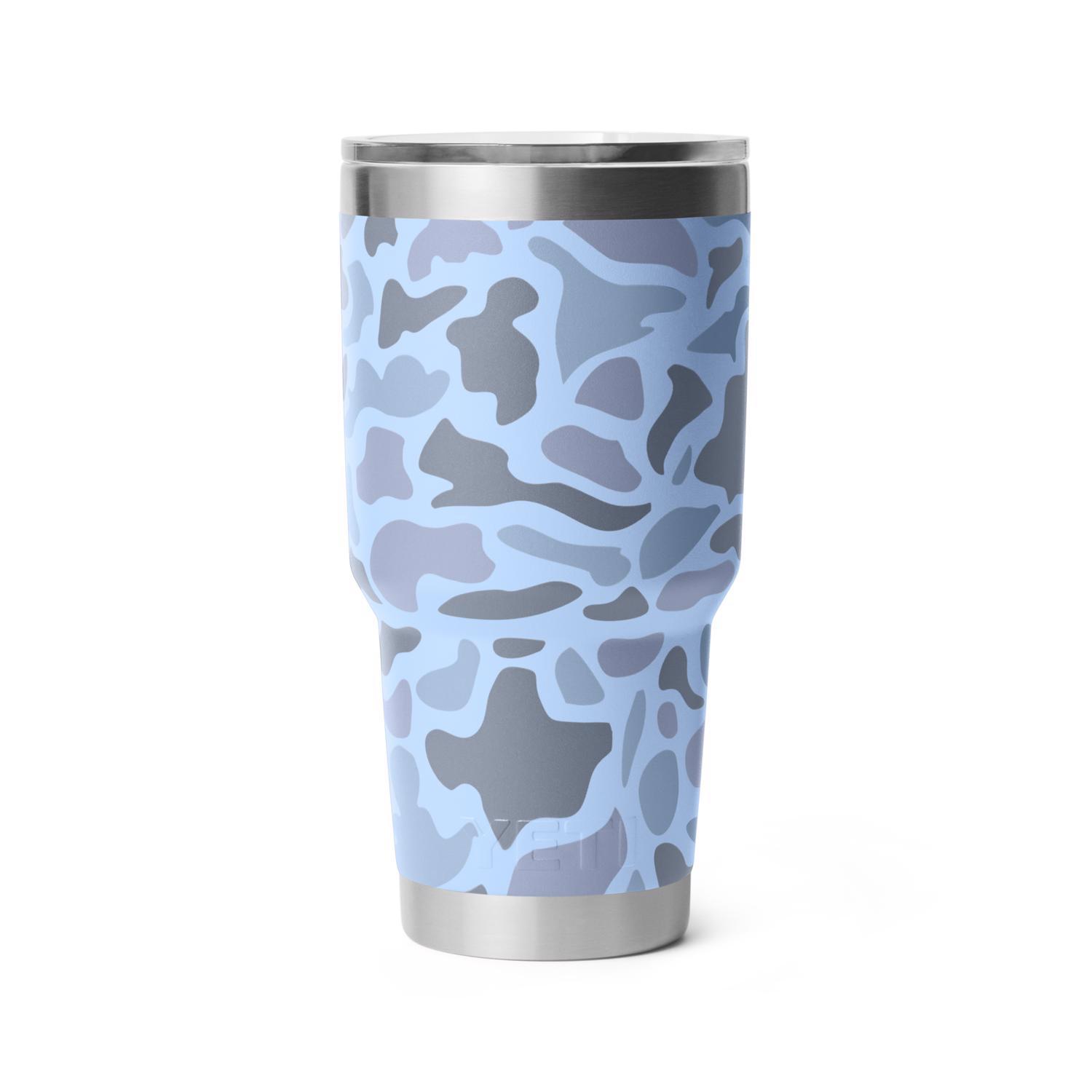YETI Rambler 30 oz. Blue Camo BPA Free Tumbler with MagSlider Lid