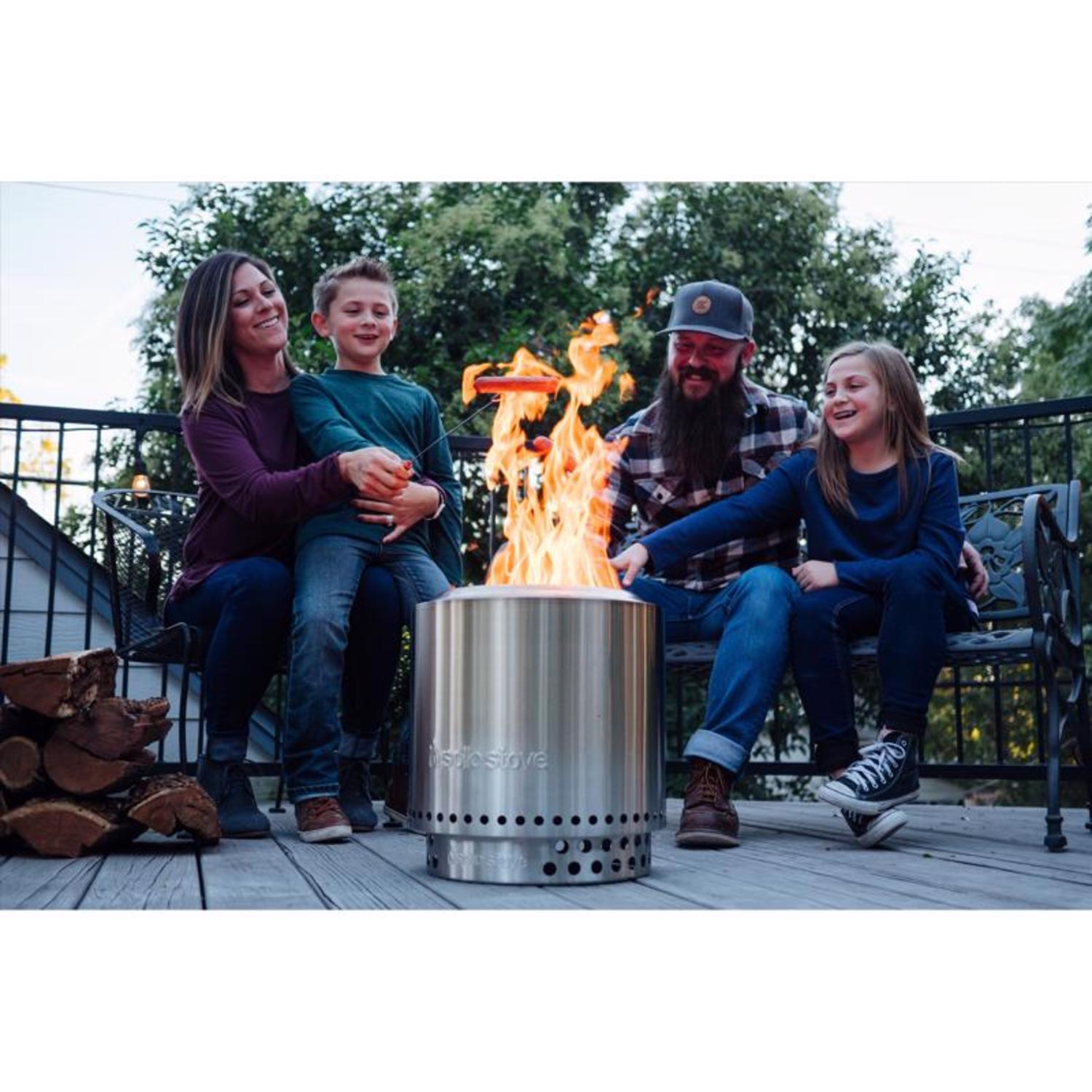 Solo Stove Ranger 15 in. W Stainless Steel Round Multi-Fuel Fire Pit with Stand