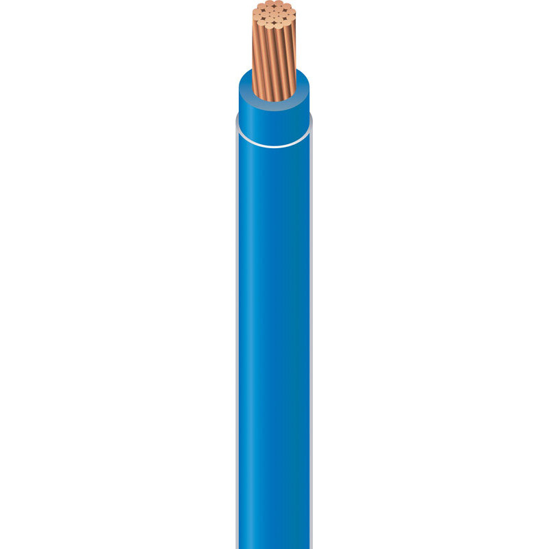 Southwire 500 ft. 12/1 THHN Stranded Wire Blue - Sold by the foot
