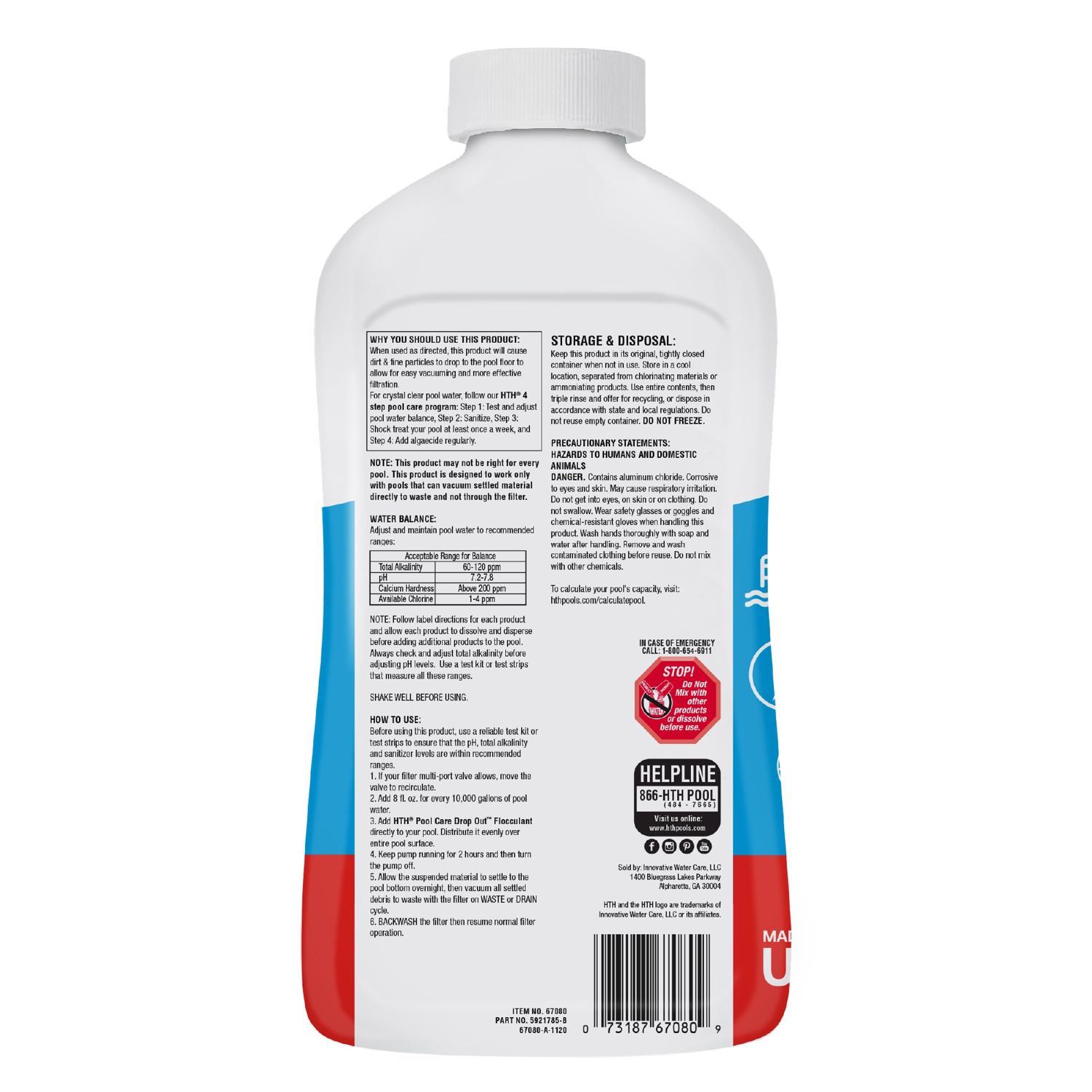 HTH Pool Care Liquid Flocculant 32 oz