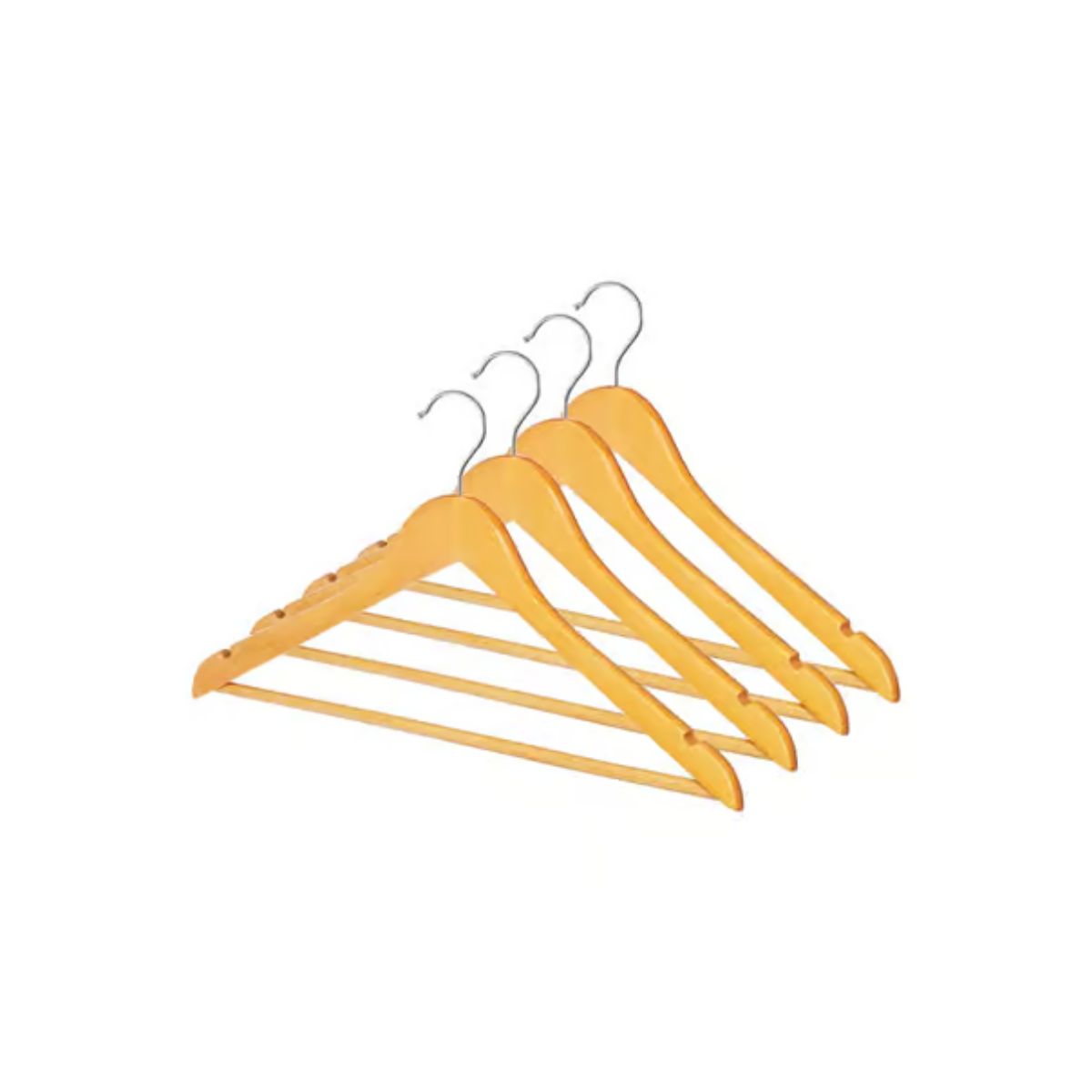 Whitmor 9-5/16 in. H x 1/2 in. W x 17-1/2 in. L Wood Brown Suit Hanger 1 Pack