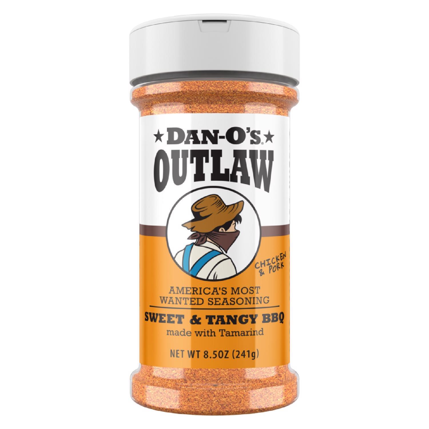 Dan-O's Outlaw Sweet & Tangy BBQ BBQ Seasoning 8.5 oz