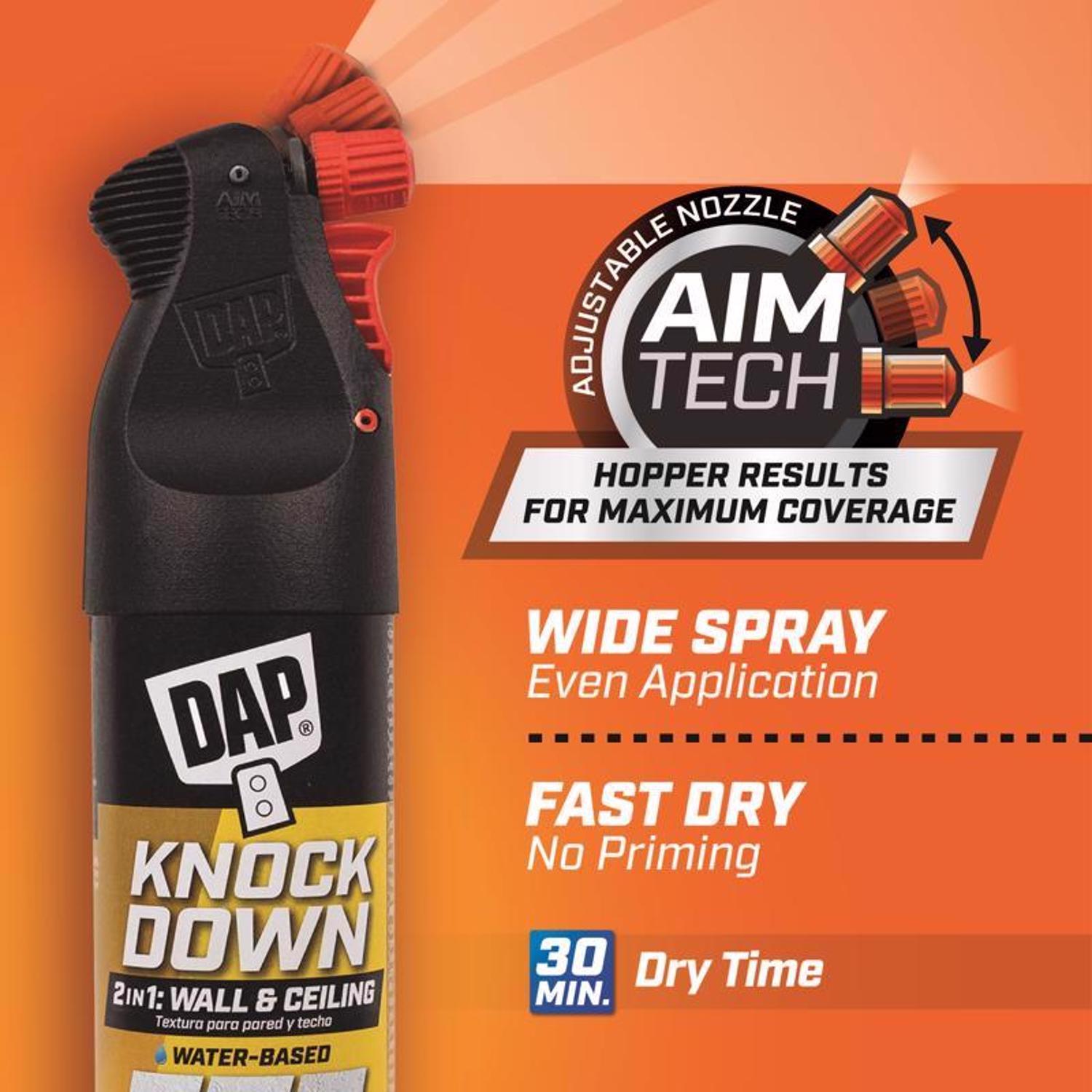 DAP White Water-Based Knockdown Wall Texture 25 oz