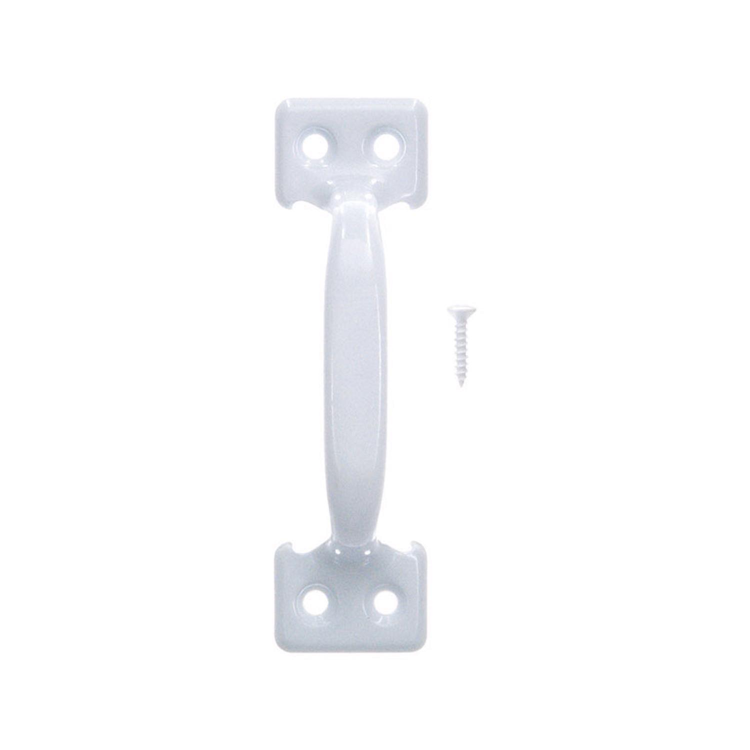 Ace 4 in. L Painted White Steel Universal Sash Lift Handle 1 pk