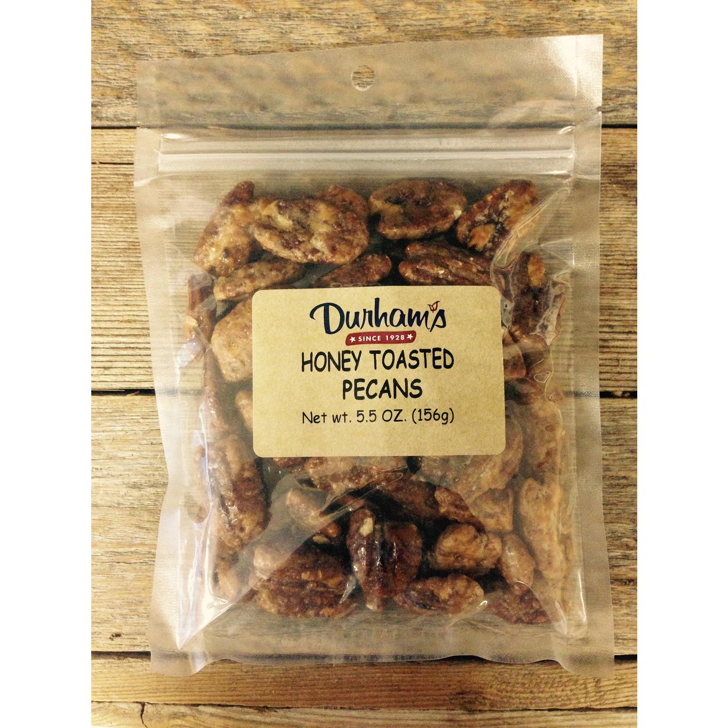 Durhams Honey Toasted Pecans 5.5 oz. Bagged