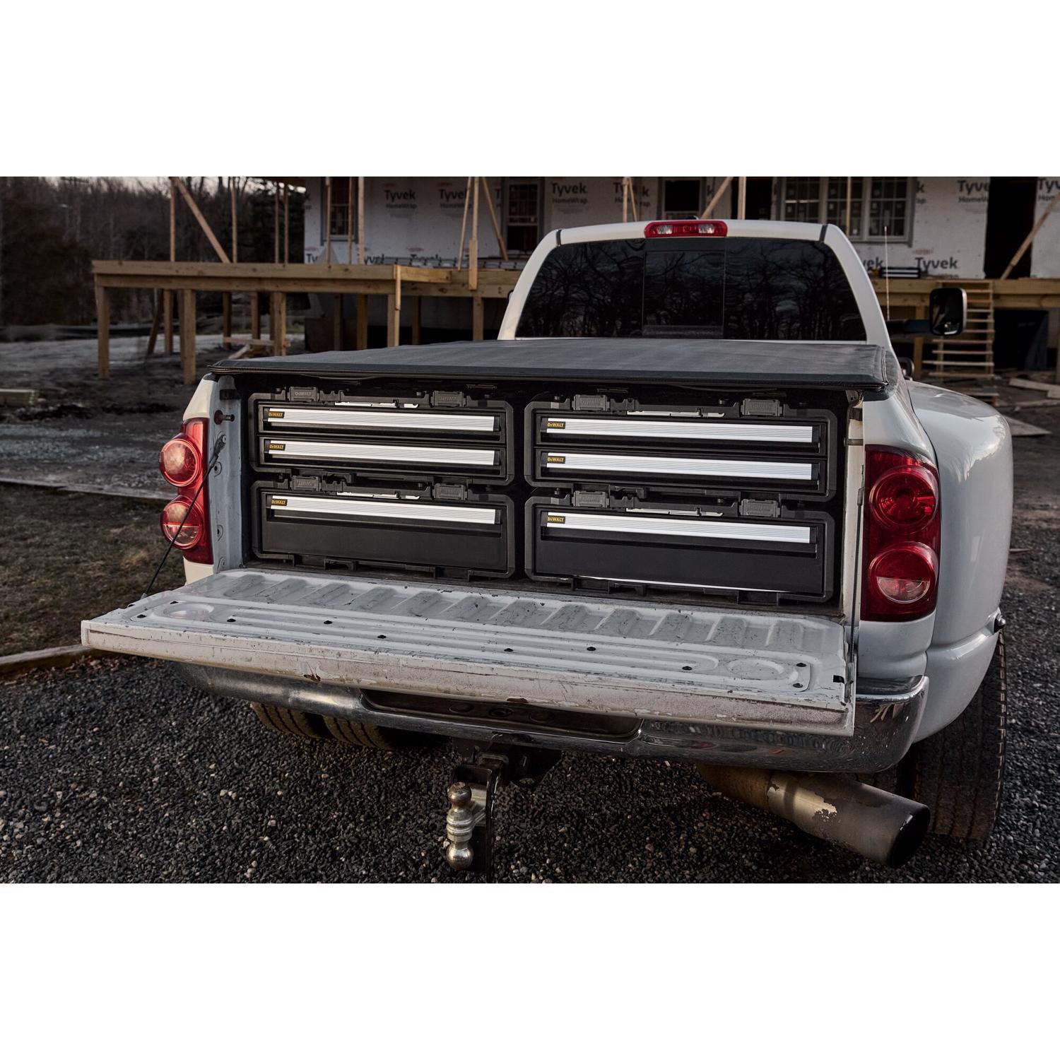 DEWALT ToughSystem 2.0 DXL 30 in. Double Shallow Drawers Tool Box 2633.4 cu in Black/Yellow