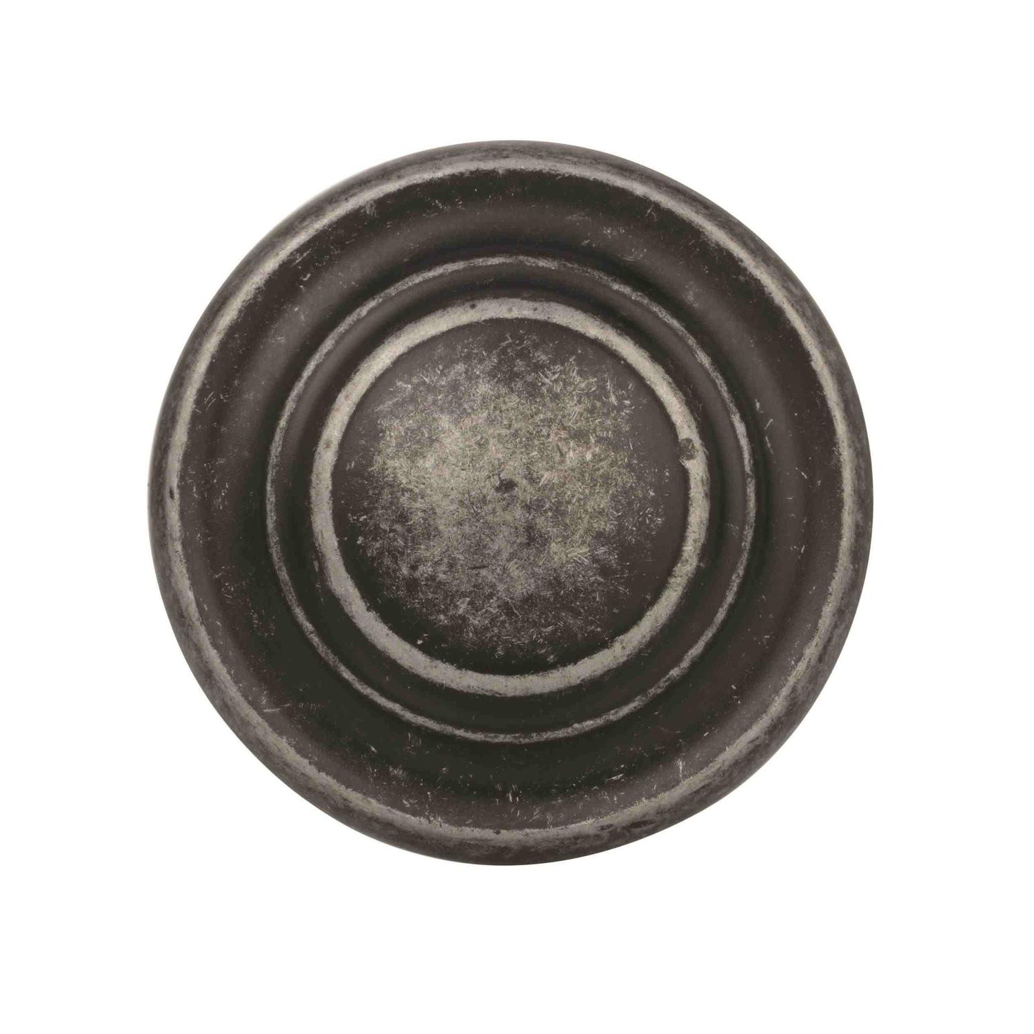 Amerock Inspirations Round Cabinet Knob 1-5/16 in. D 1 in. Wrought Iron 1 pk
