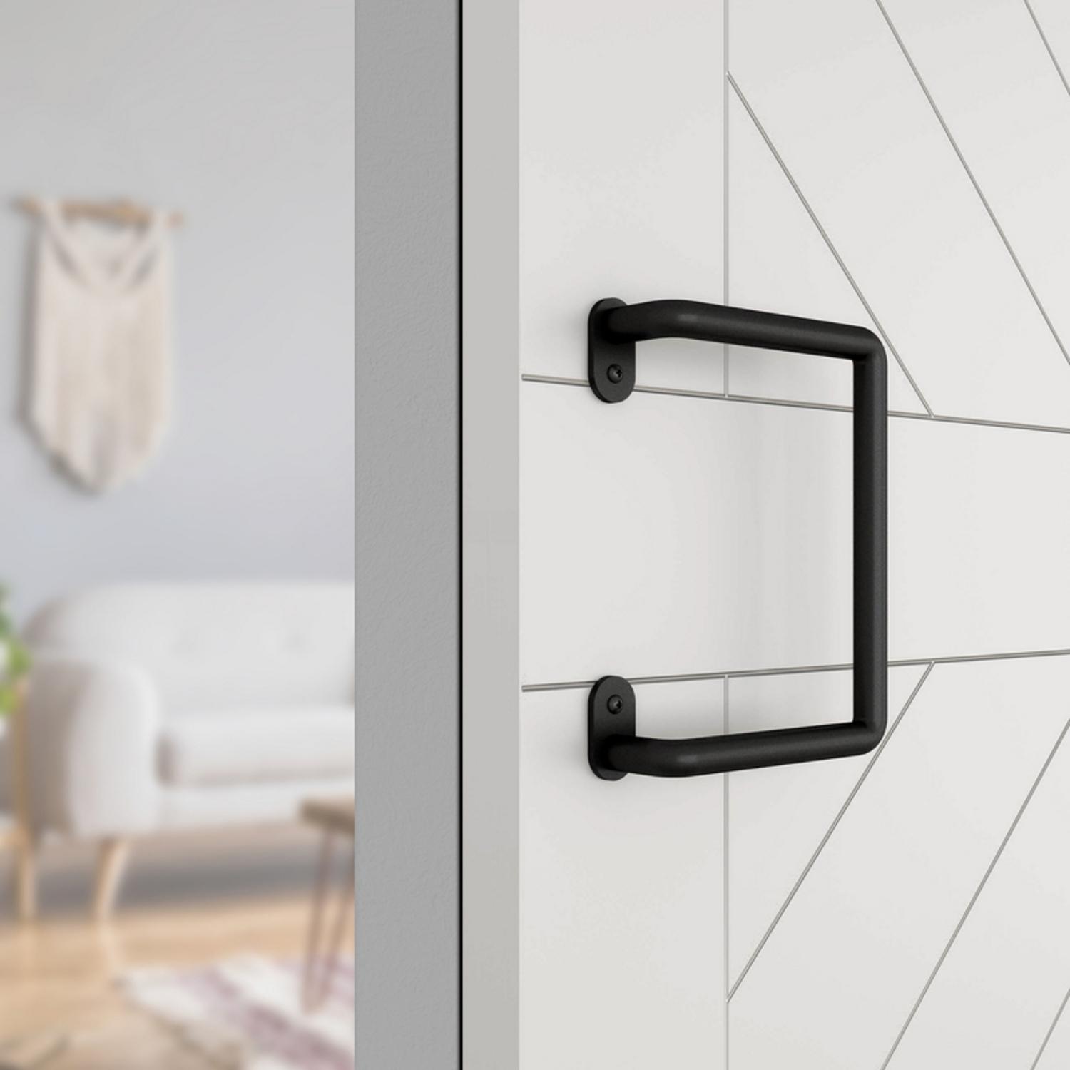 National Hardware Troy 5/8 in. D X 6-3/32 in. L Matte Black Steel Pull Handle 1 pc