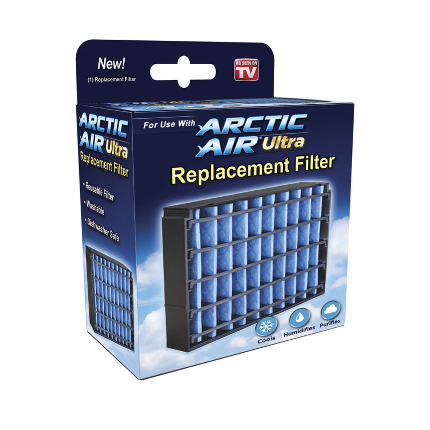 Arctic Air As Seen On TV 4.33 in. D Pleated Air Filter 1 Pack