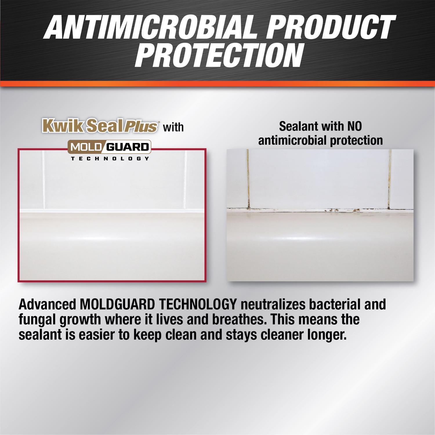 DAP Kwik Seal Plus White Siliconized Latex Kitchen and Bath Caulk 5.5 oz