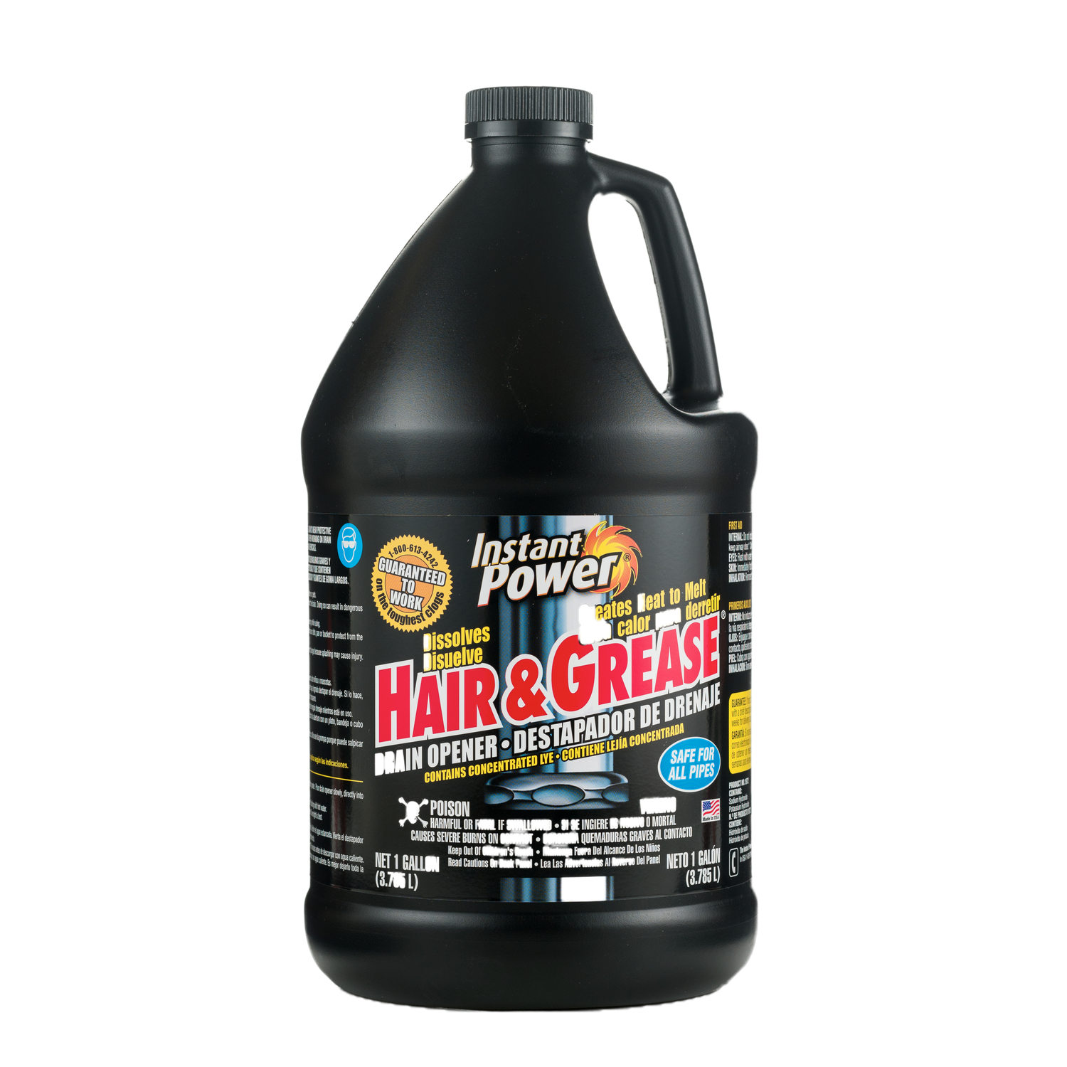 Instant Power Hair & Grease Liquid Drain Opener 1 gal Stine Home