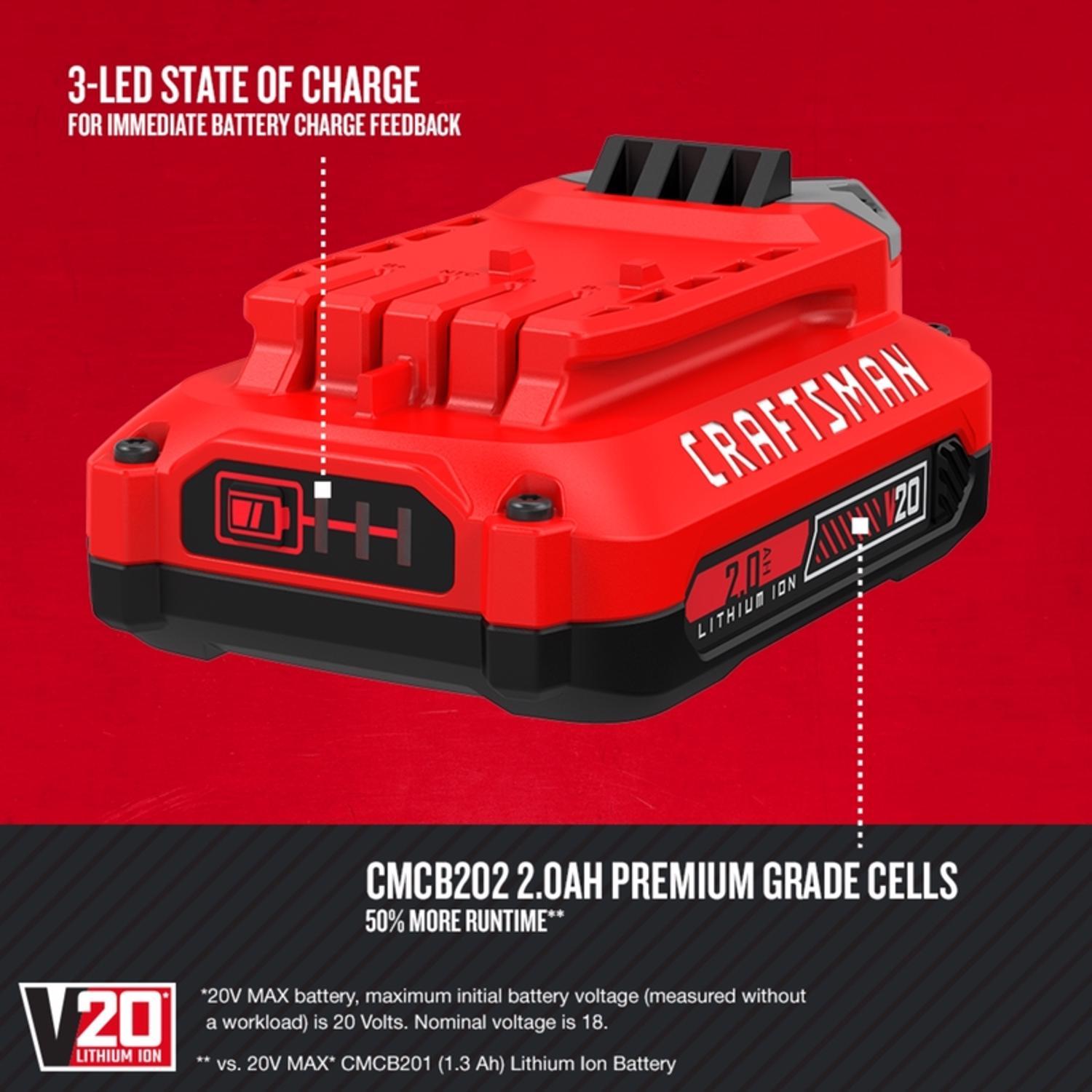 Craftsman V20 CMCCSL621D1 6 in. Battery Lopper Kit (Battery & Charger)