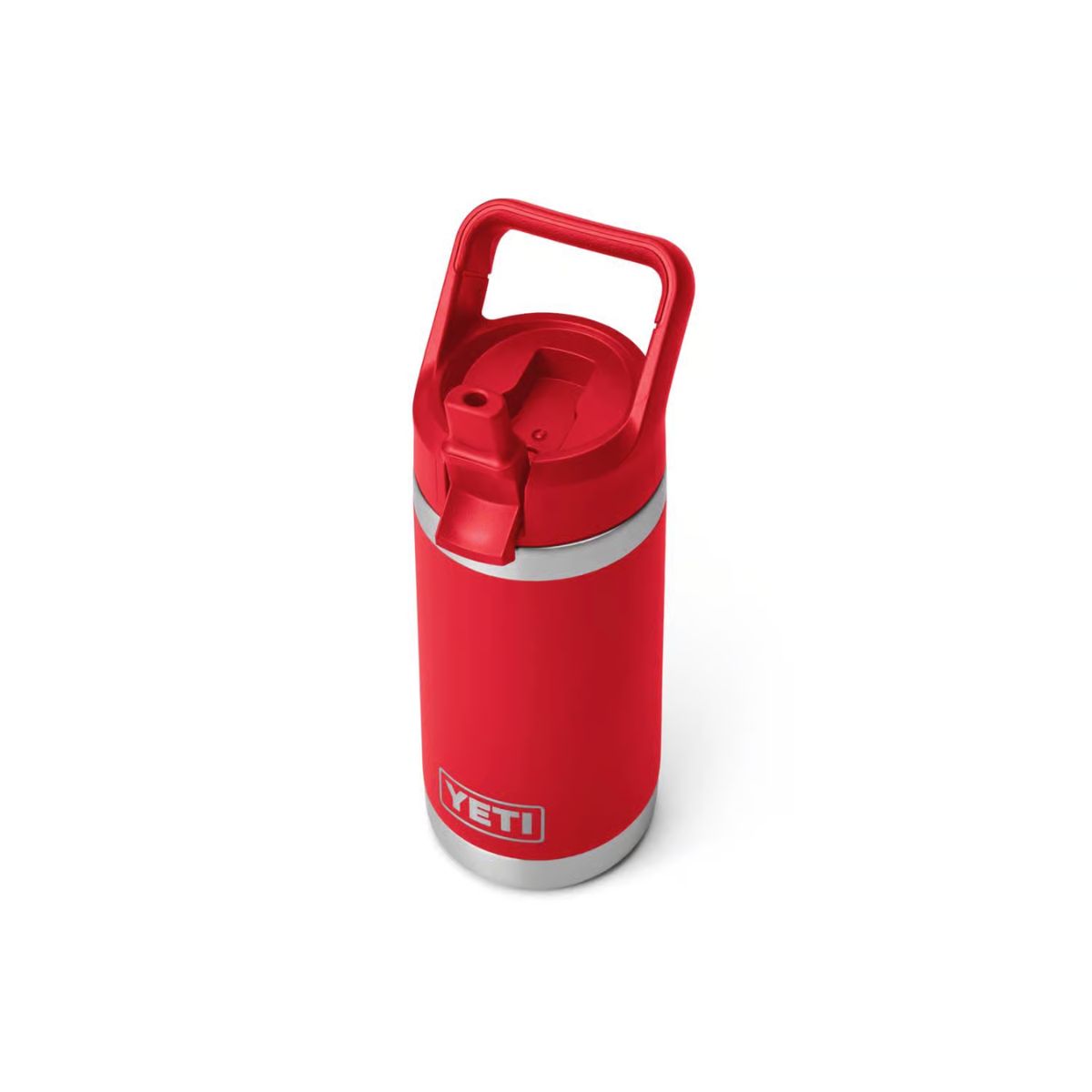 YETI Rambler Jr. 12 oz. Rescue Red BPA Free Insulated Kids Water Bottle w/Straw