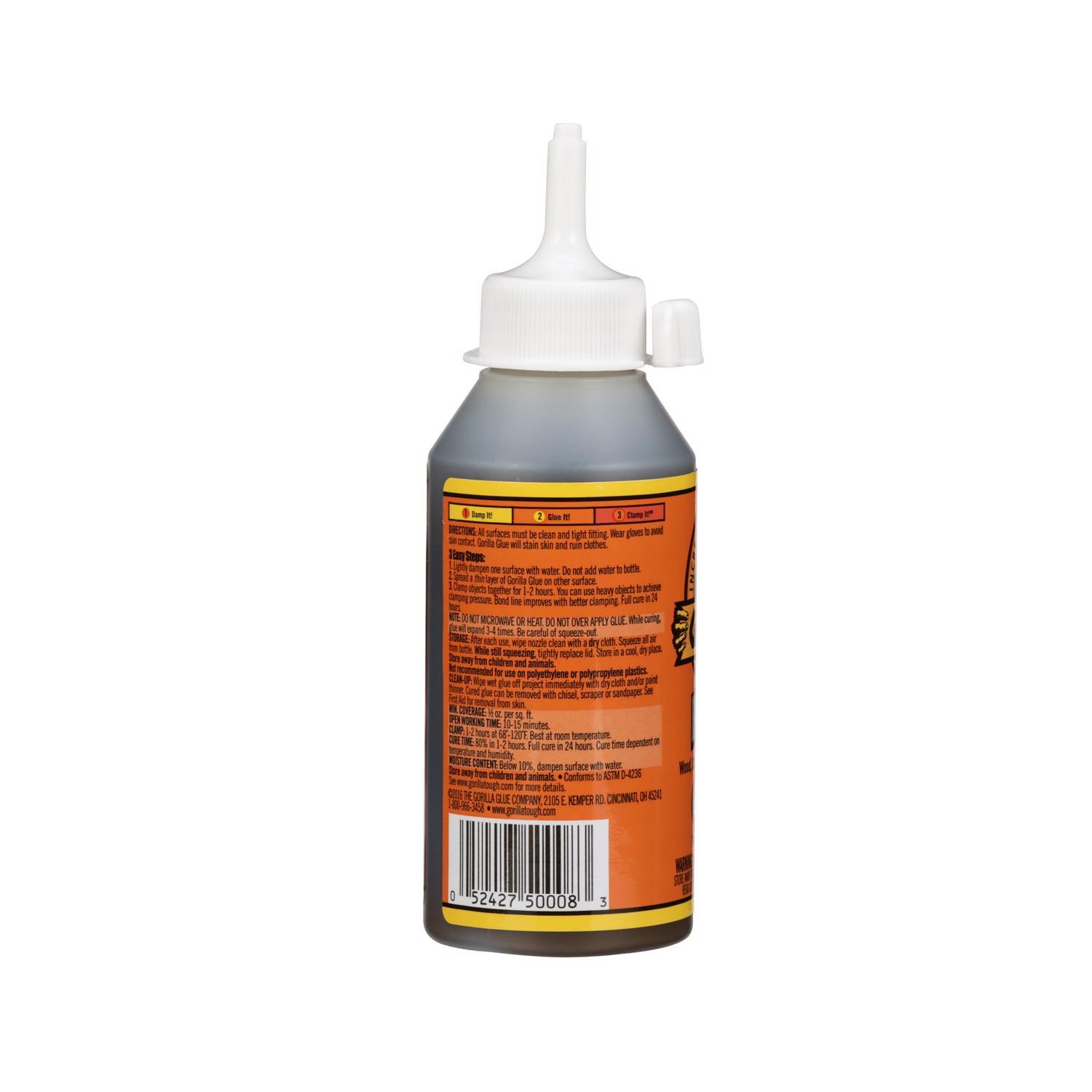 Gorilla High Strength Polyurethane Tan Original Gorilla Glue 8 oz