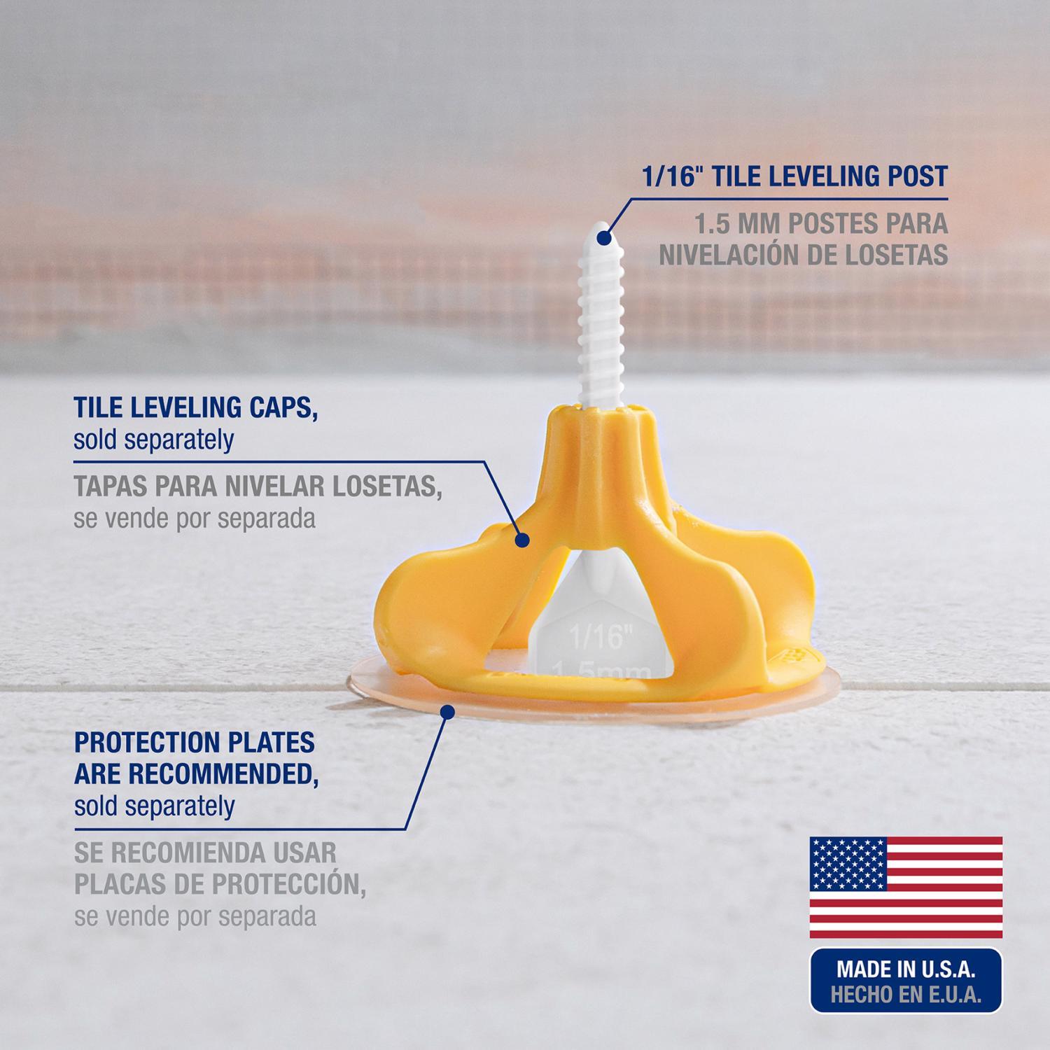 QEP Lash 1/16 in. H Plastic Tile Leveling Clips 100 pc