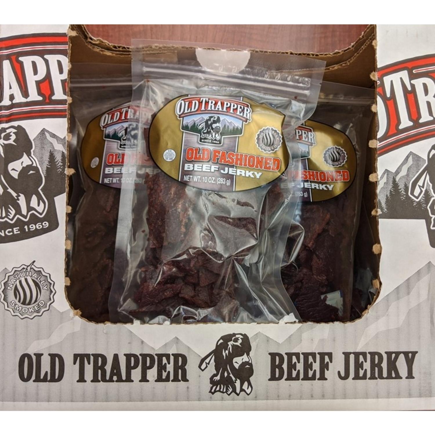 Old Trapper Peppered Beef Jerky 10 oz Bagged