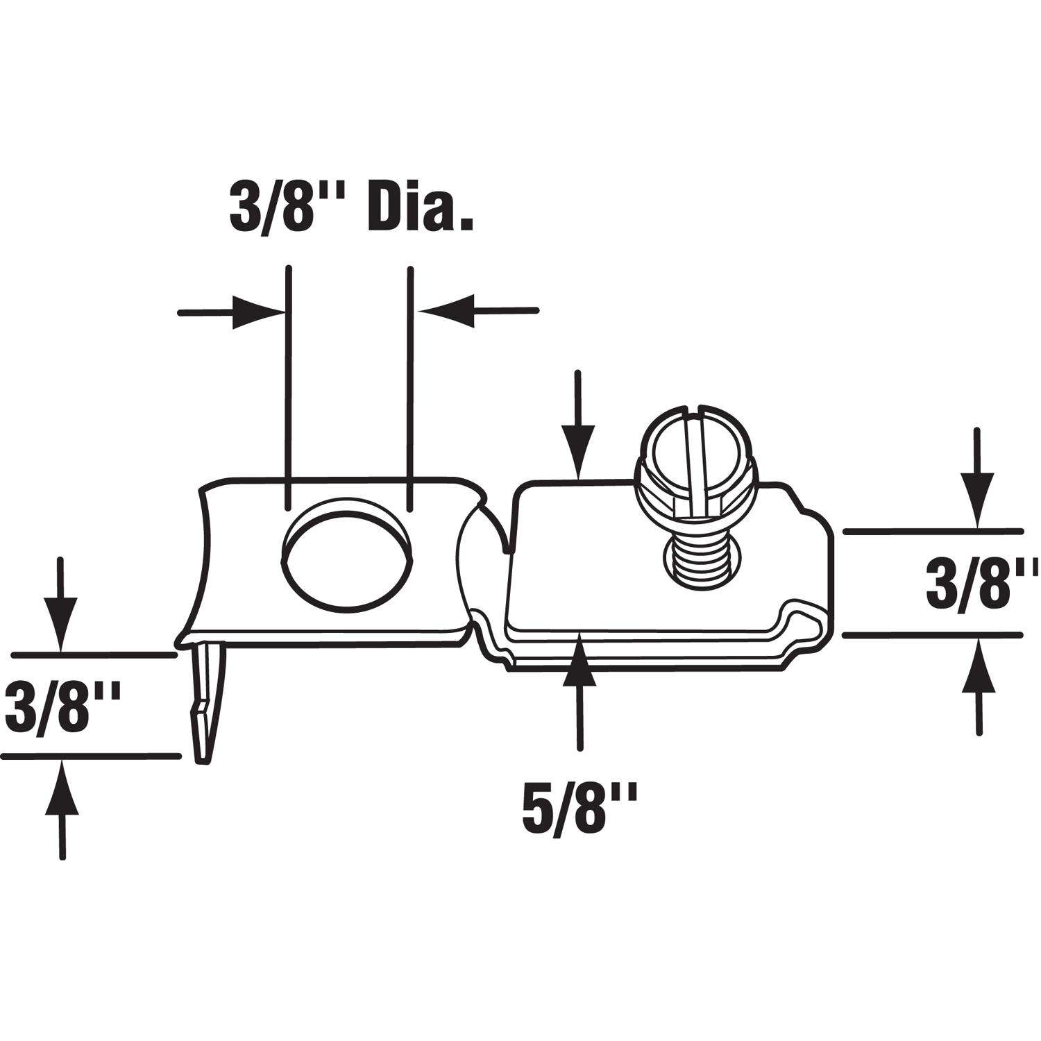 Prime-Line Zinc-Plated Silver Steel Bracket 1 pk