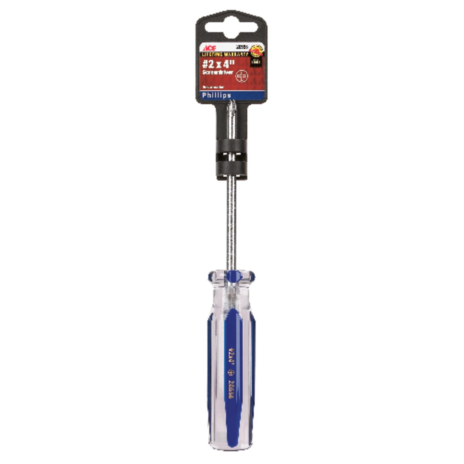 Ace No. 2 X 4 in. L Phillips Screwdriver 1 pc