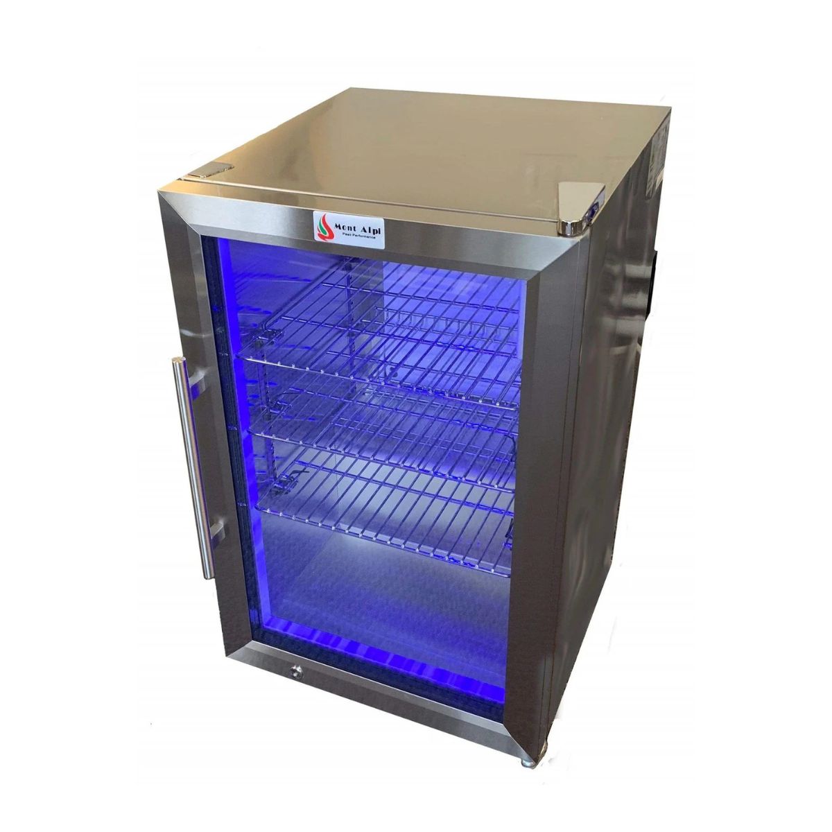 Mont Alpi Outdoor Refrigerator / Lockable, Blue LED Lights