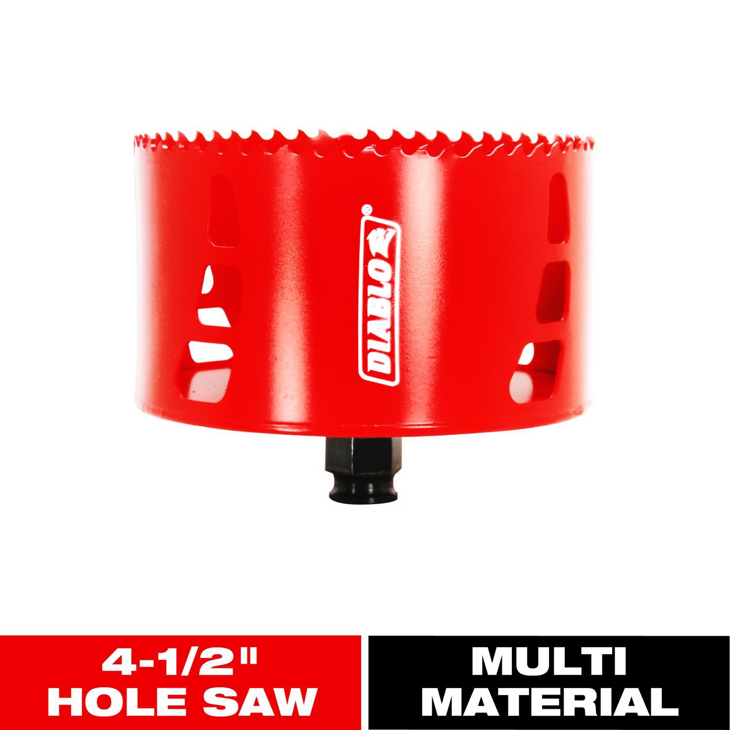 Diablo Snap-Lock Plus 4-1/2 in. Bi-Metal Hole Saw 1 pc