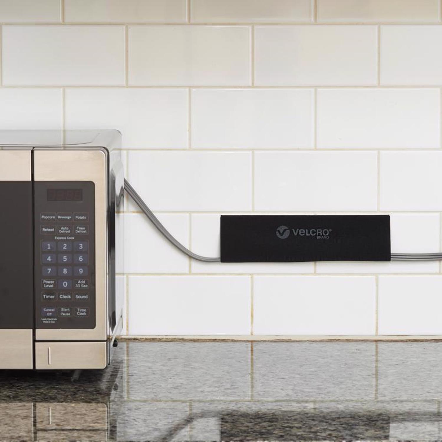 VELCRO Brand Micro Nylon Mountable Cable Sleeve 12 in. L 2 pk