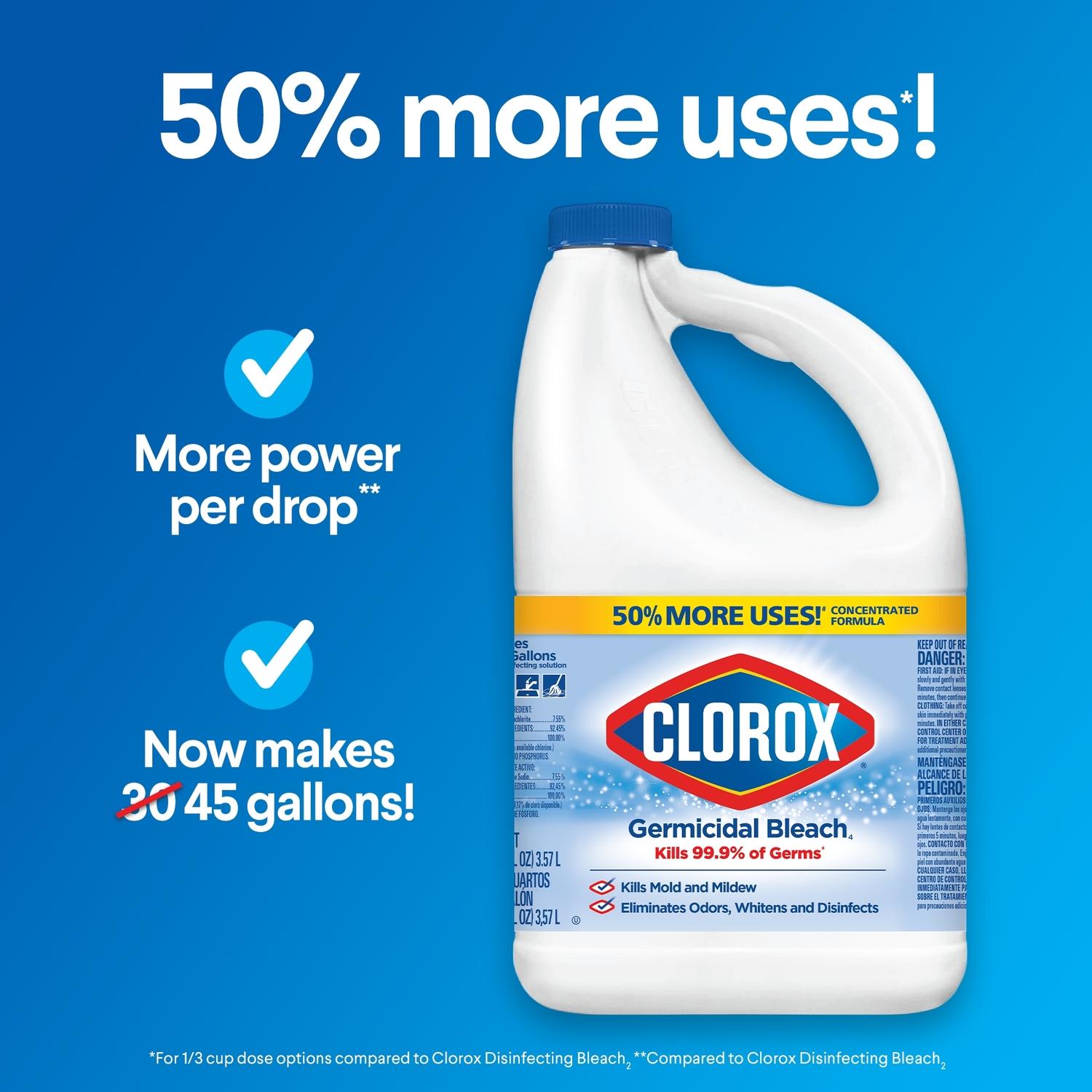 Clorox Regular Scent Germicidal Bleach 121 oz