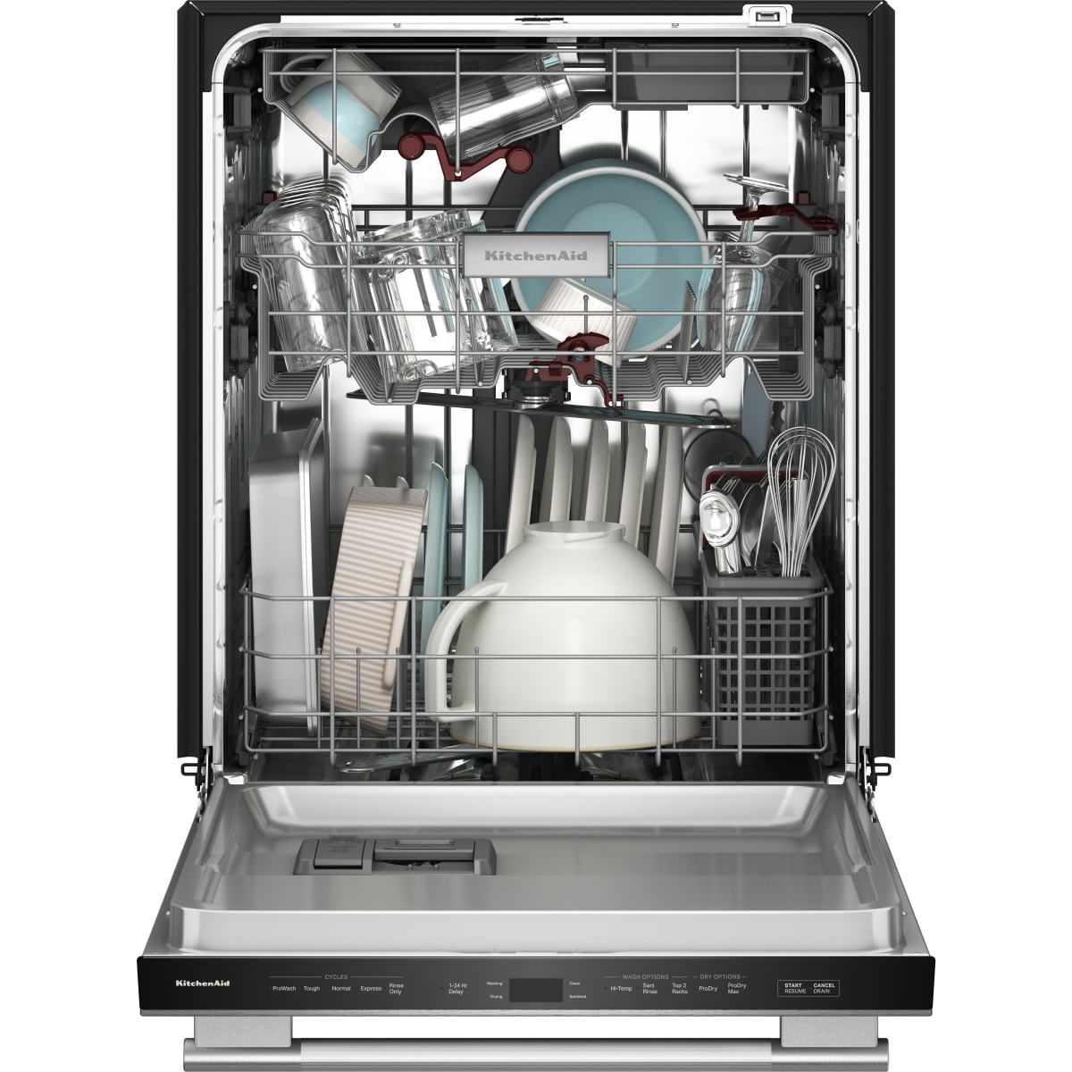 KitchenAid 24 in. Fully Integrated Built-In Dishwasher with 16 Place Settings