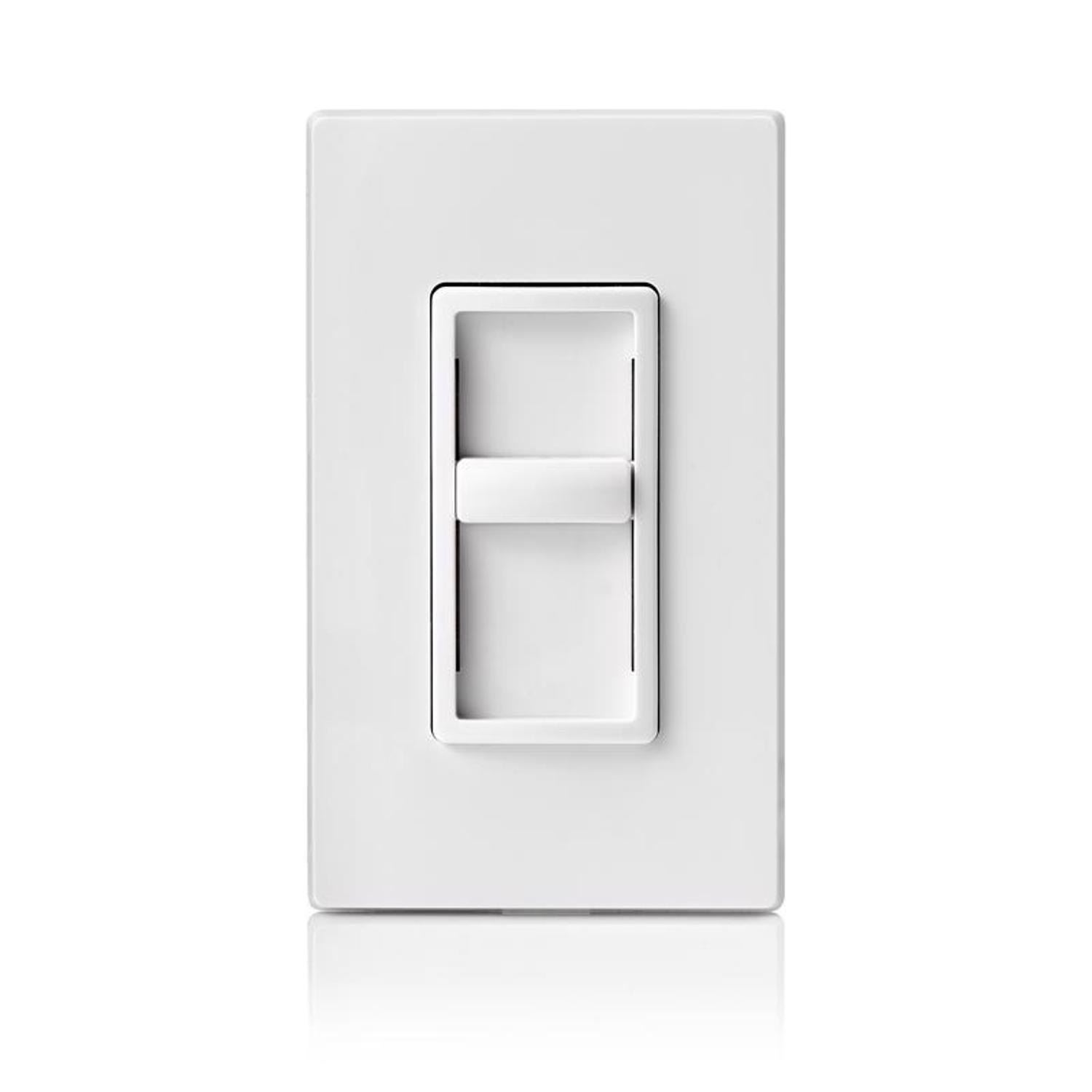 Leviton Decora SureSlide White 600 W Slide Dimmer Switch 3 pk